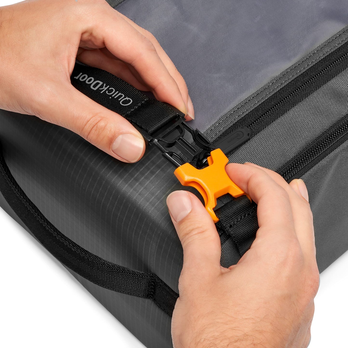 Lowepro GearUp Creator Box Extra-Large II, Mirrorless and DSLR Camera Bag, Camera Bag with QuickDoor Access, Made from Recycled Material, Orange Padded Interior Compartments, Gray - LP37349-GRL
