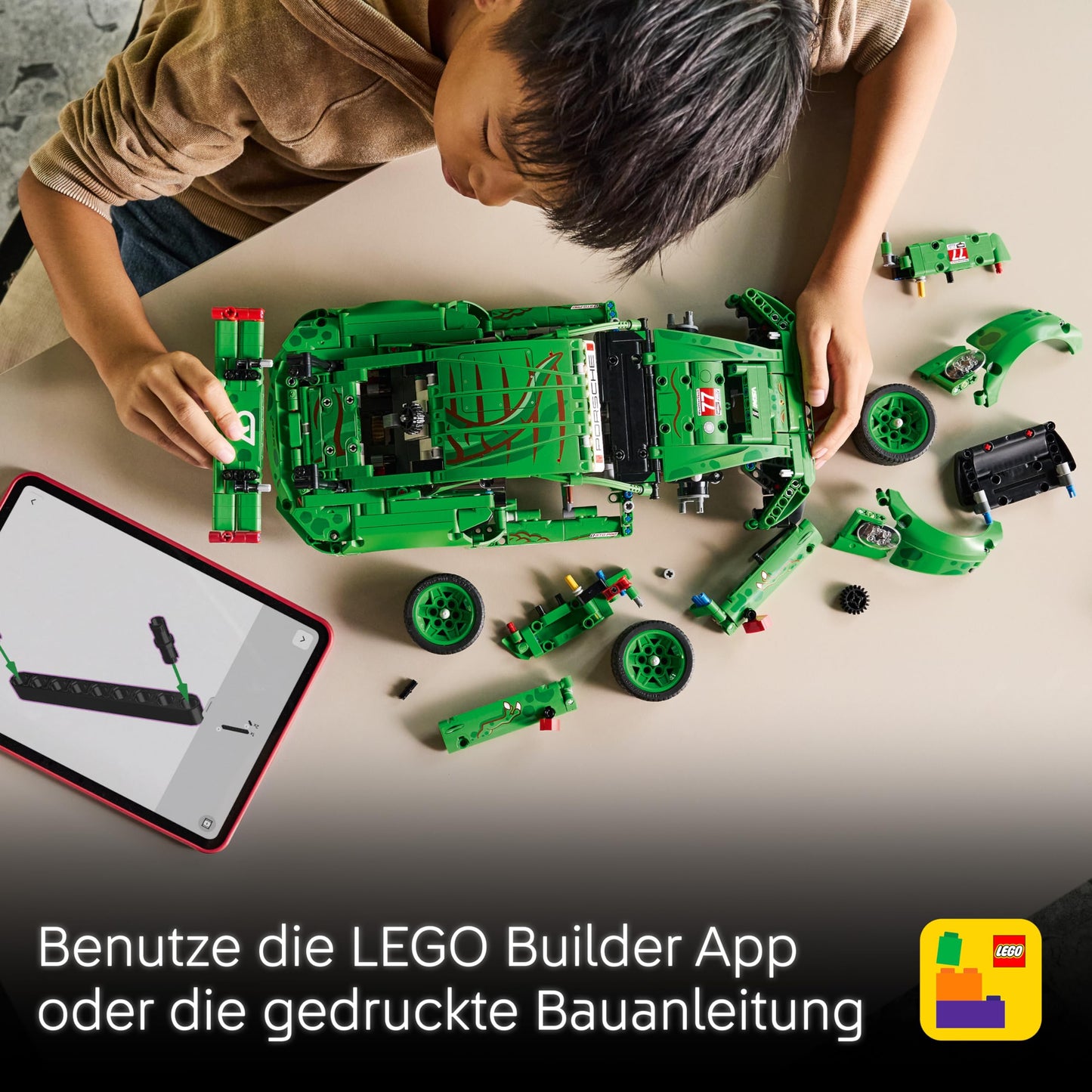 LEGO Technic Porsche 911 GT3 R Rexy AO Racing racing car - Porsche model car - racing car to collect and display - Porsche model building set for ages 11 and up - gift for children and car fans - 42224