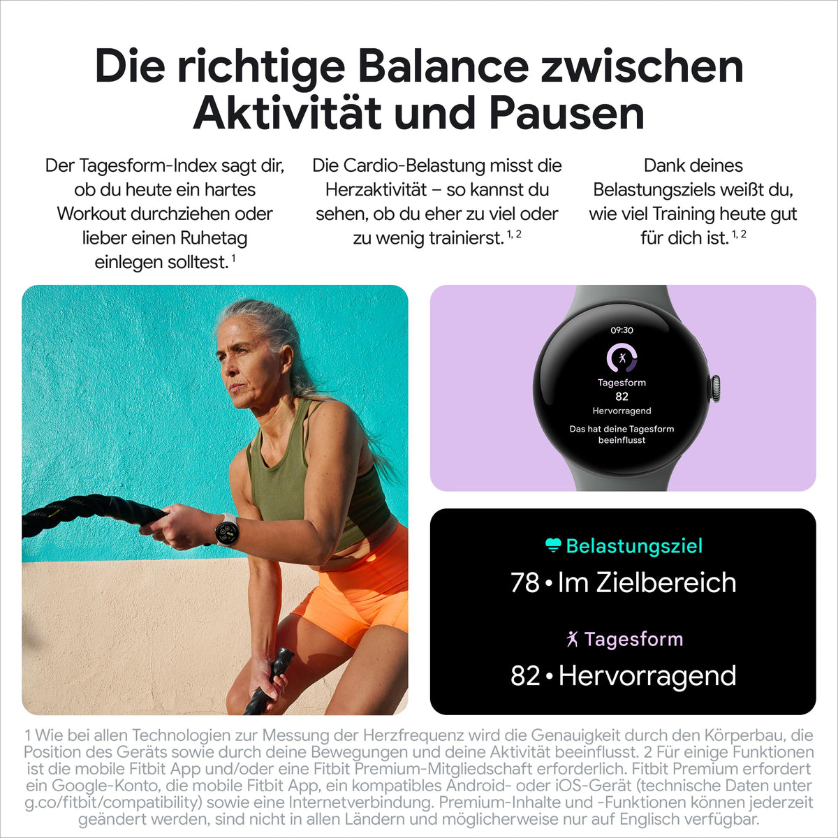 Google Pixel Watch 3 (45 mm) – smartwatch Android cu monitorizare a ritmului cardiac, funcții avansate de alergare de la Fitbit, informații despre fitness, baterie de 24 de ore – carcasă din aluminiu mat Hazel – brățară Hazel – Wi-Fi - GGE4J