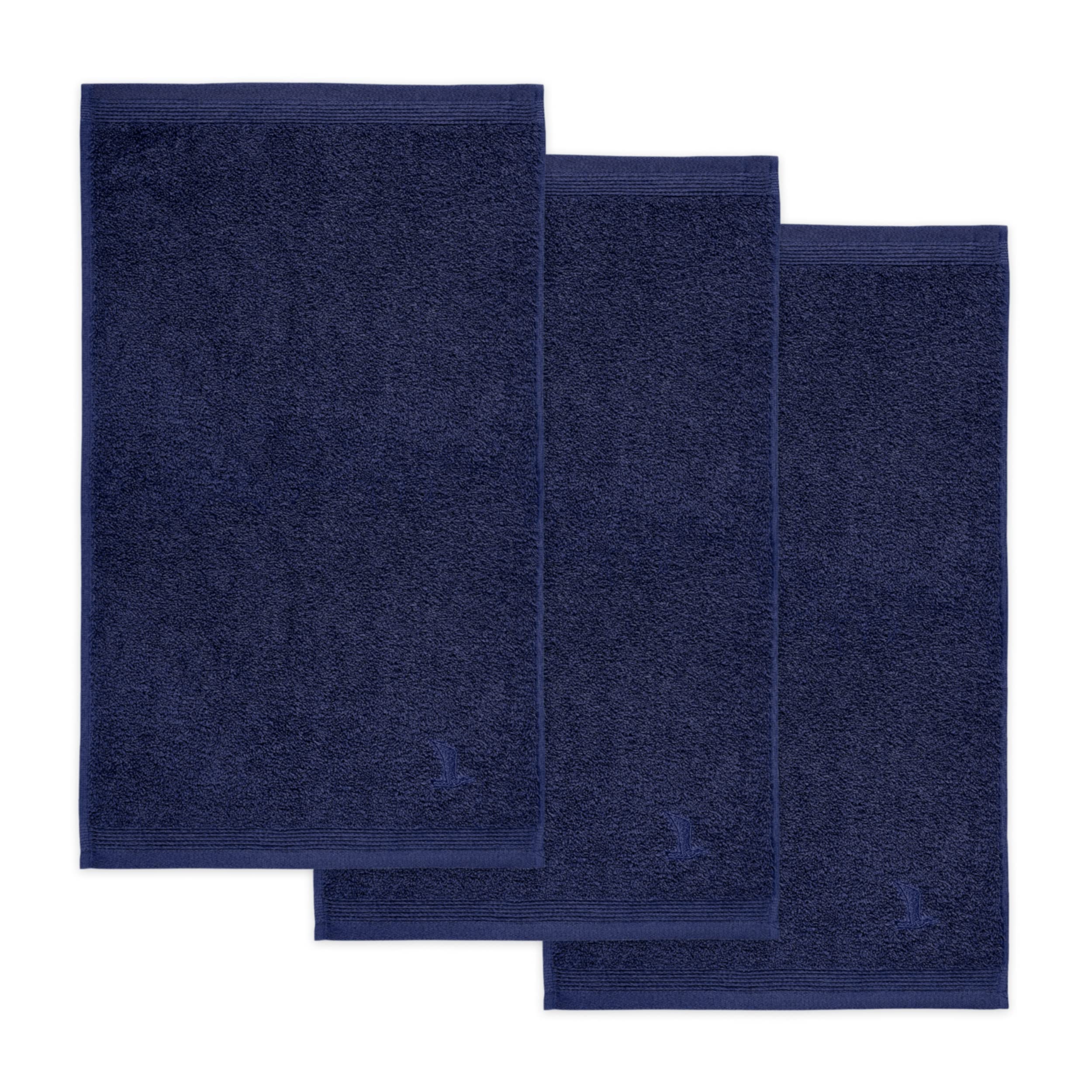 möve Superwuschel guest towel 30 x 50 cm made of 100% cotton, deep sea set of 3 - 017259054-3*030050-596