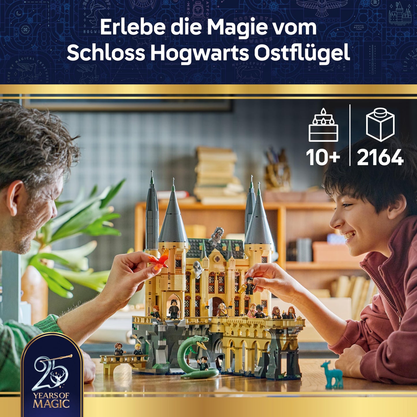 LEGO Harry Potter Hogwarts Castle: East Wing Toy - Miniature Model Kit with 13 Minifigures & Collectable Patronus - DIY Decoration - Gift Idea for Girls, Boys & Fans Ages 10 and Up - 76473