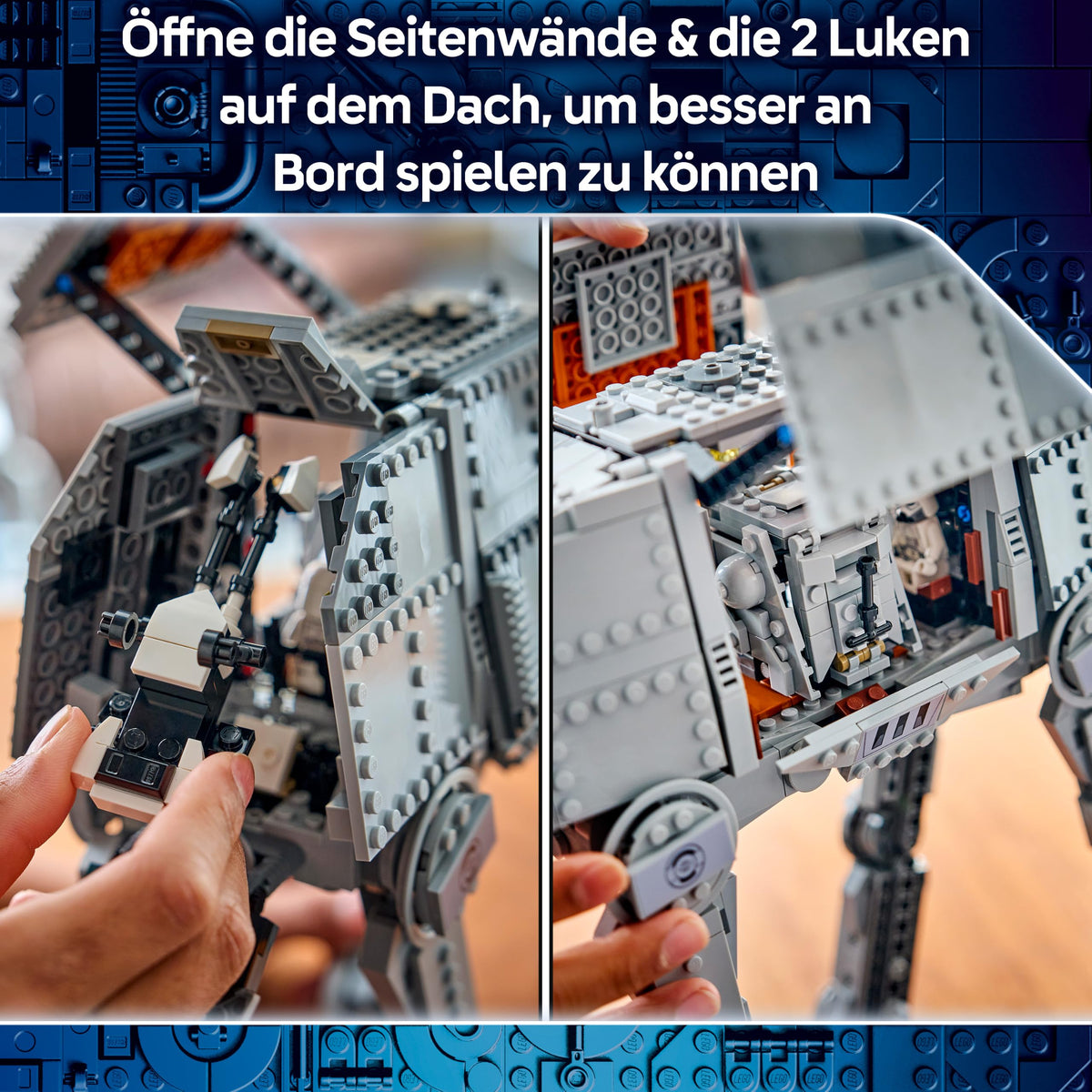 LEGO Star Wars 75454 AT-AT of the Remnant Empire with INT-4 toys - The Mandalorian and Grogu figures with shuttle, speeder bike, 6 minifigures & 1 figure - gift for boys and fans aged 10 and over