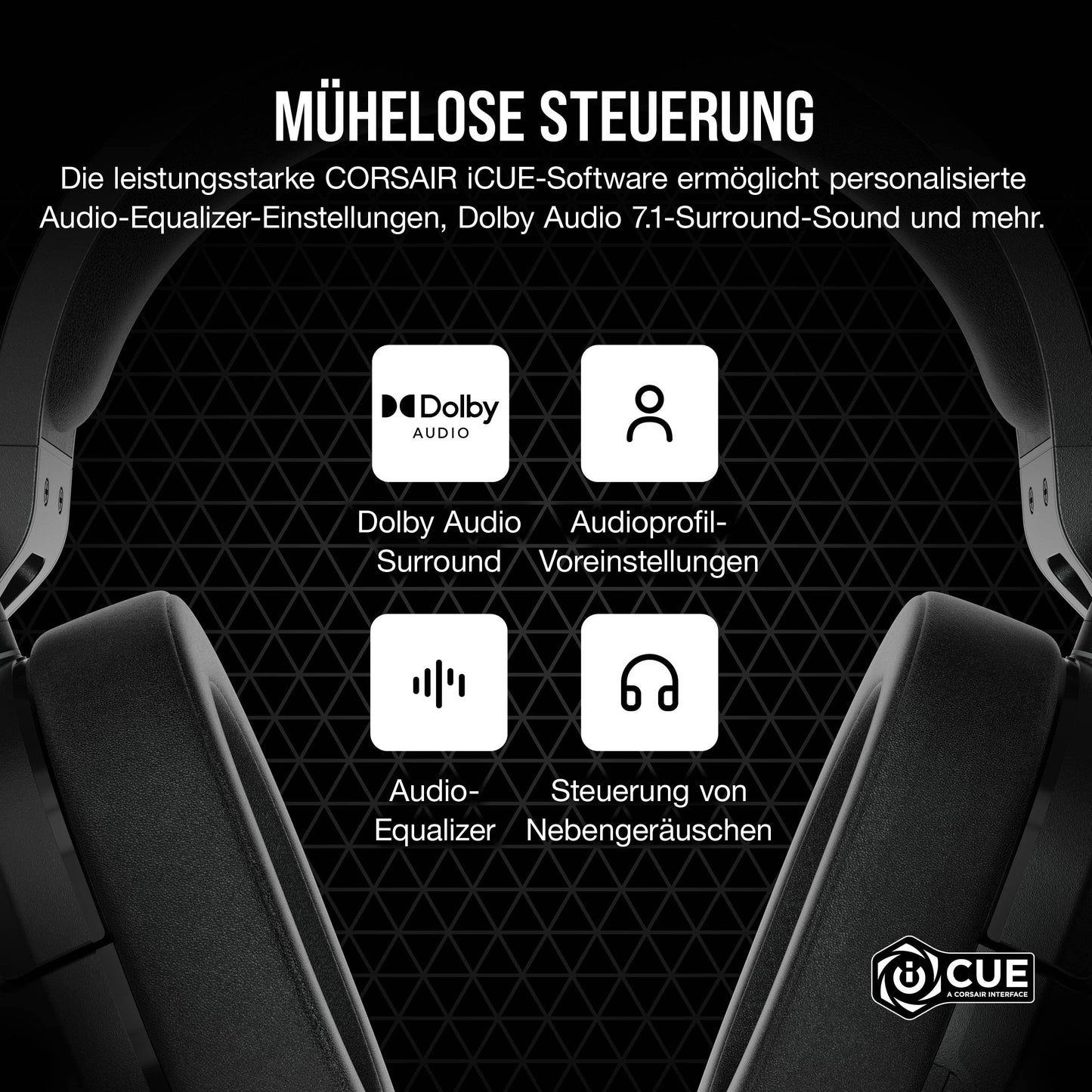 Corsair HS55 Surround Wired Gaming Headset - Carbon - CA-9011265-EU