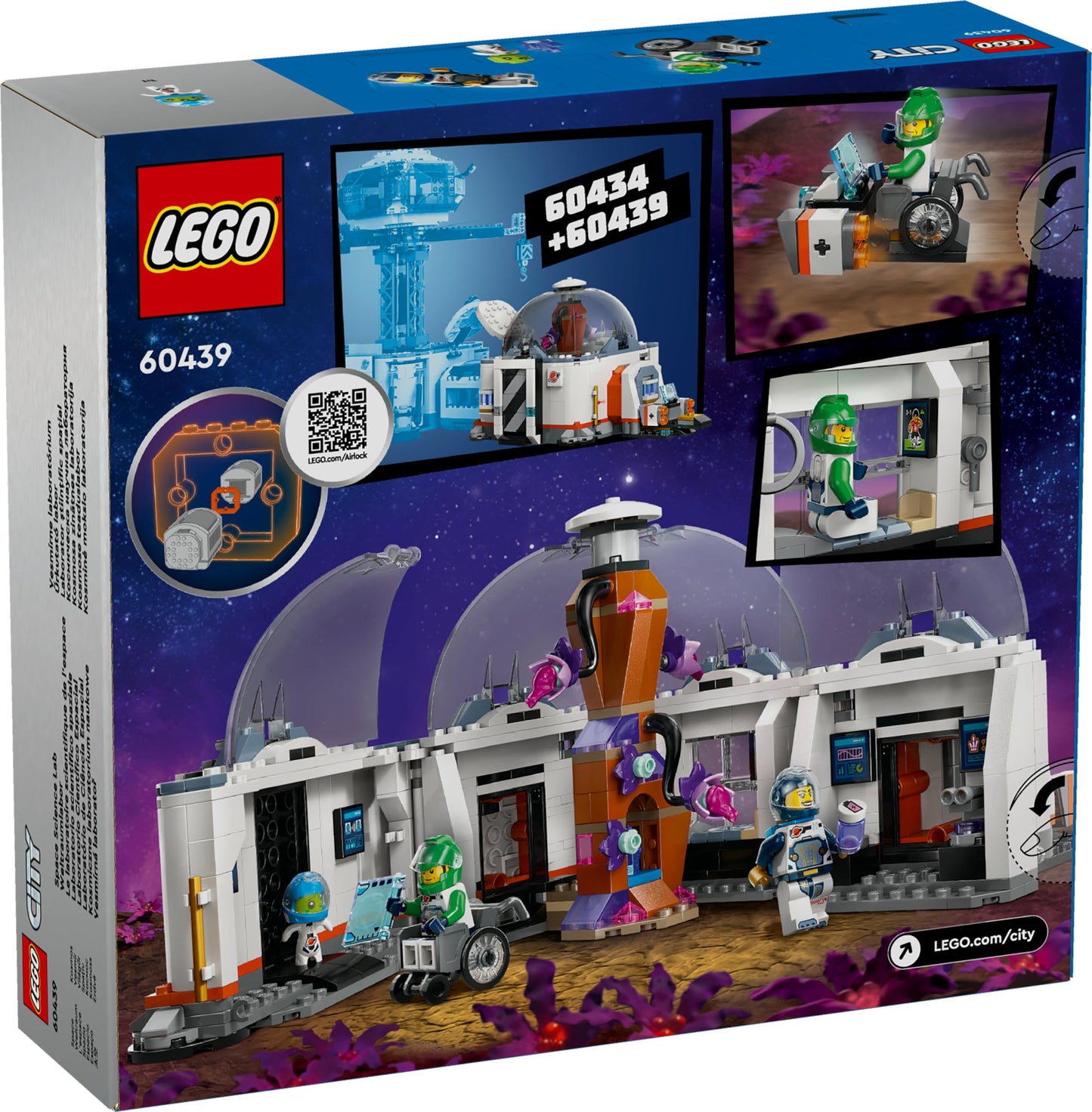 LEGO City Space Science Laboratory 60439, space exploration toy for children aged 6 and up, 560 pieces