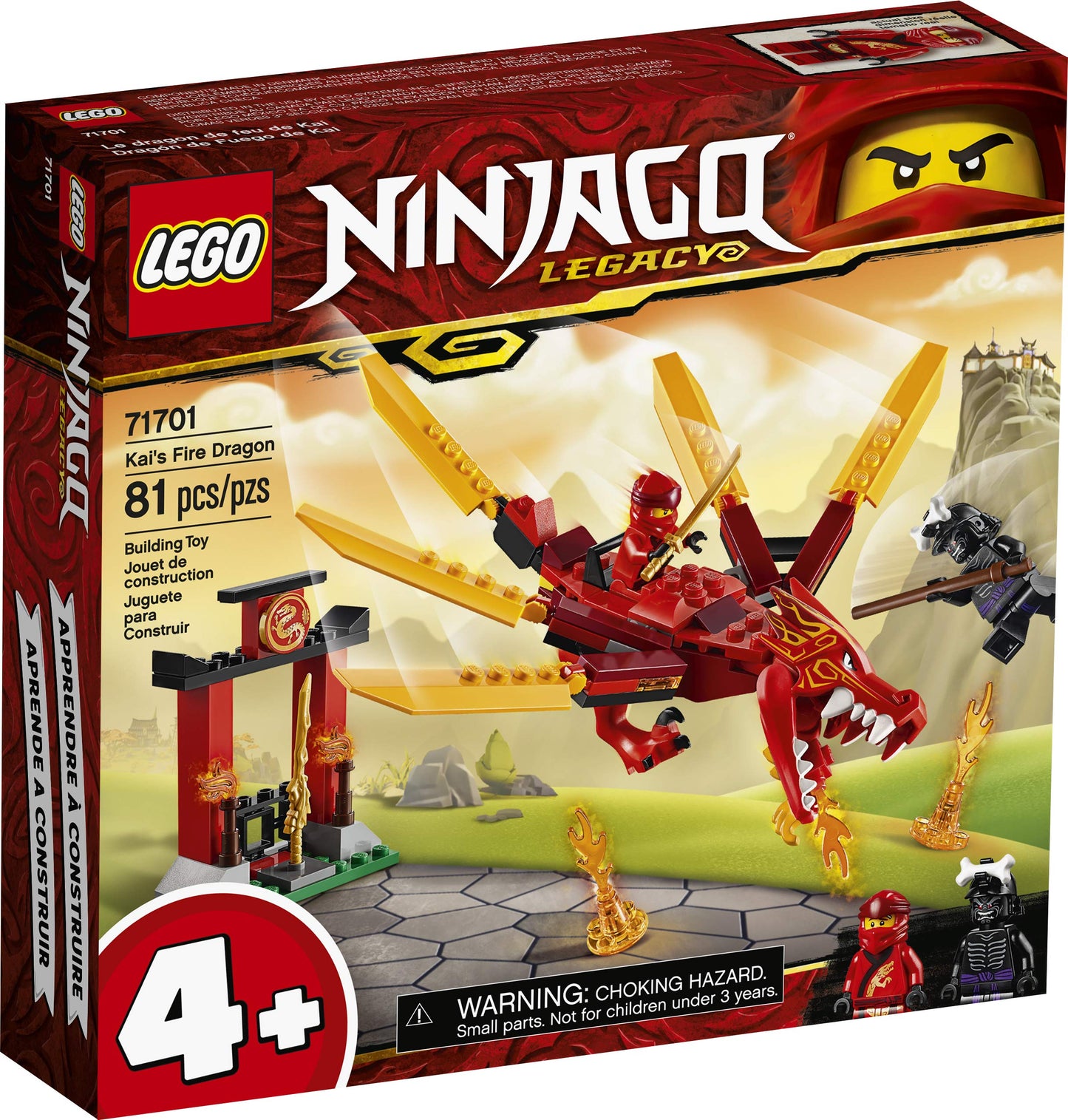 Lego Ninjago 71701 Kai's Fire Dragon