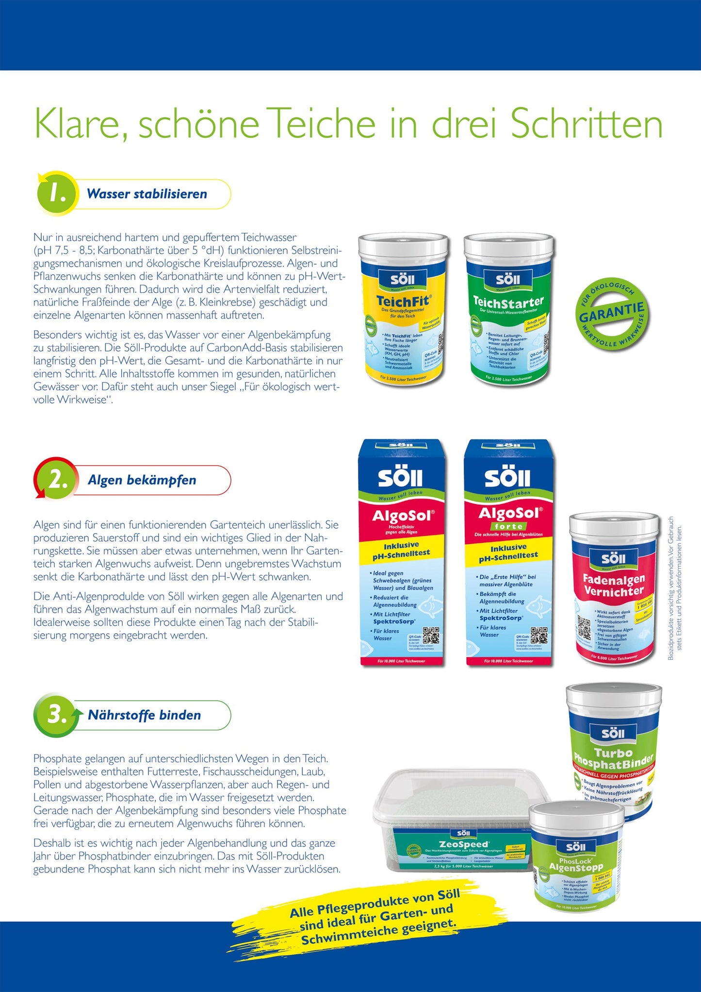 Söll thread algae killer with active oxygen 5 kg, immediate effect - 80590