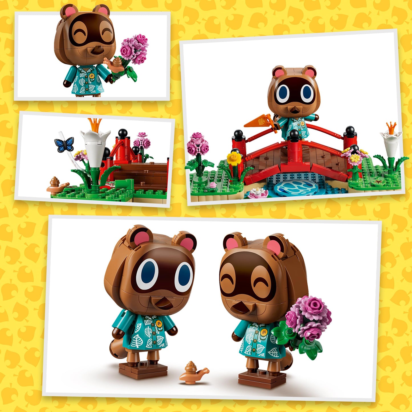 LEGO Animal Crossing excursion with trick and drag toys - raccoon figures with accessories - DIY children's room decoration - gamer gift for girls and boys aged 10 and over 77059