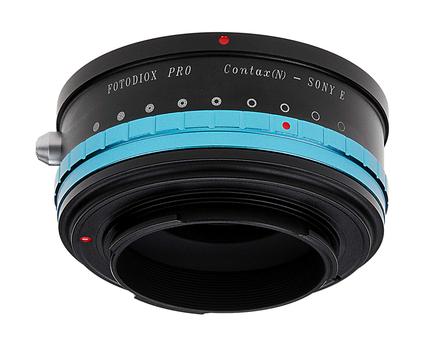 Fotodiox Pro Iris Lens Mount Adapter Compatible with Contax N Lenses on Sony E-Mount Cameras - CntxN-SnyE-Pro
