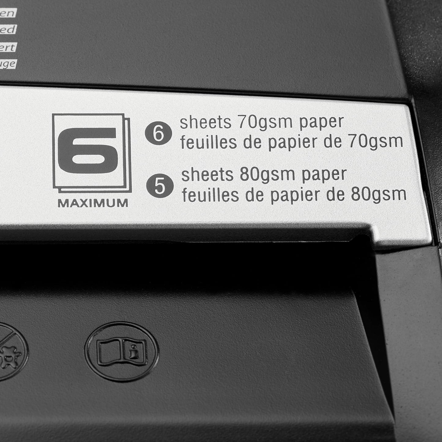 Amazon Basics Cross-Cut Paper Shredder, 5-6 Sheets, for A4 Documents and Credit Cards, 14.5L Bin, Black - AS662C