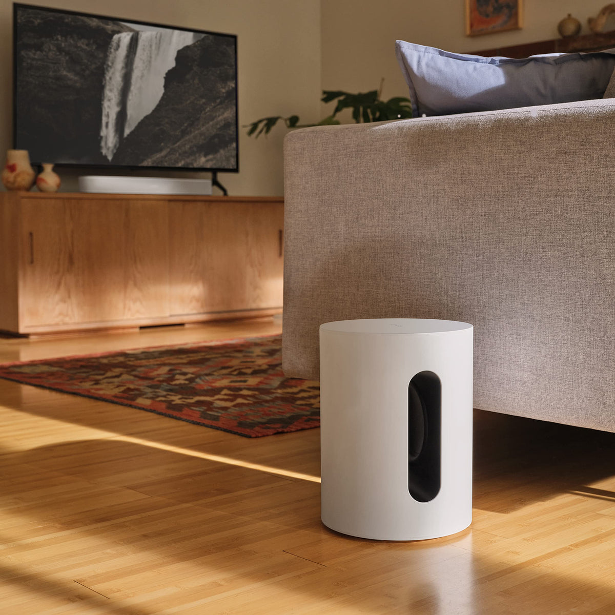 Sonos Sub Mini (White) – The Wi-Fi Subwoofer for Deep Bass - SUBM1EU1