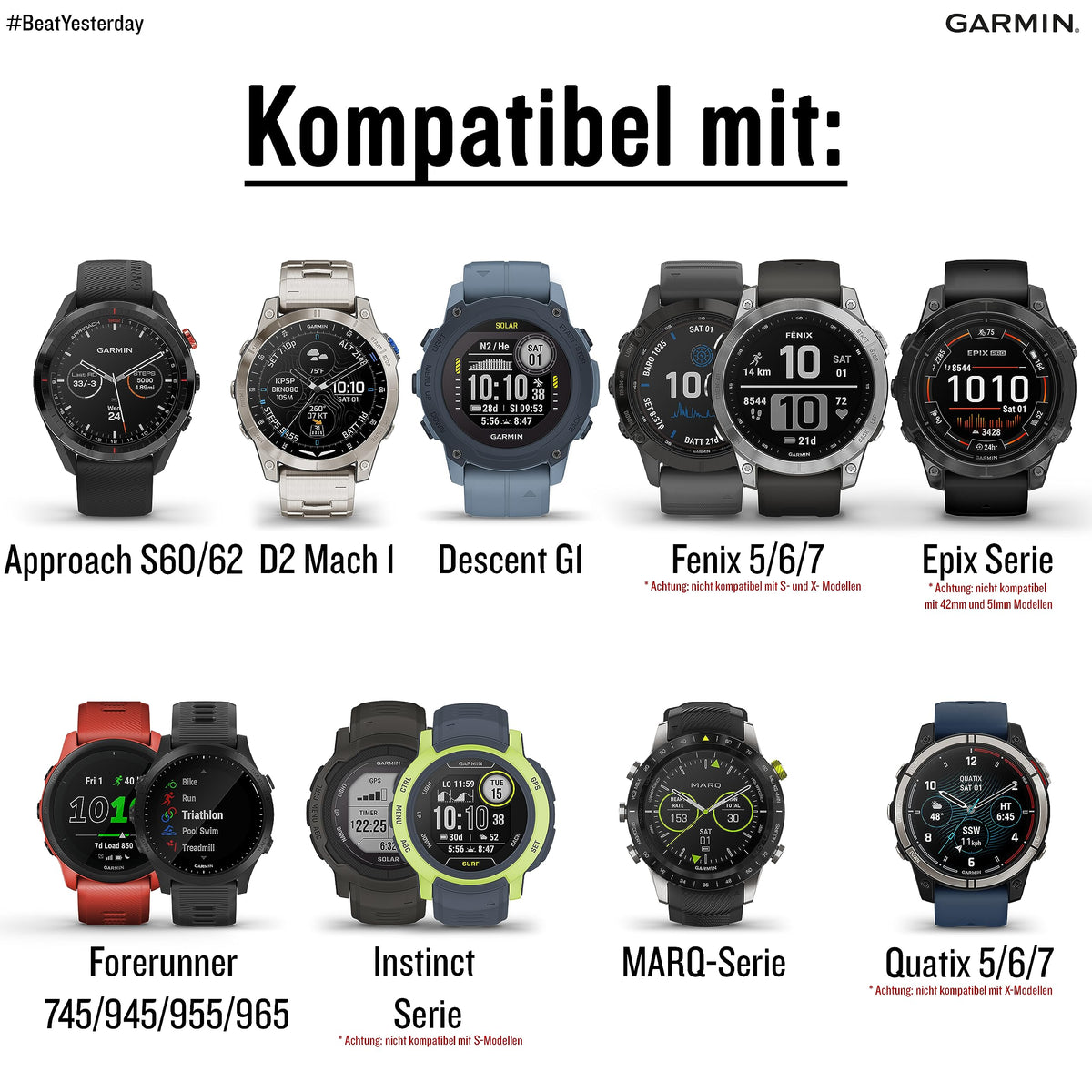 Garmin Ultrafit Nylon Armband 22mm, compatibil cu anumite modele din seriile fenix, epix, Instinct, Forerunner, Approach, Descent, D2, Quatix și Marq, accesorii originale - 010-13306-10