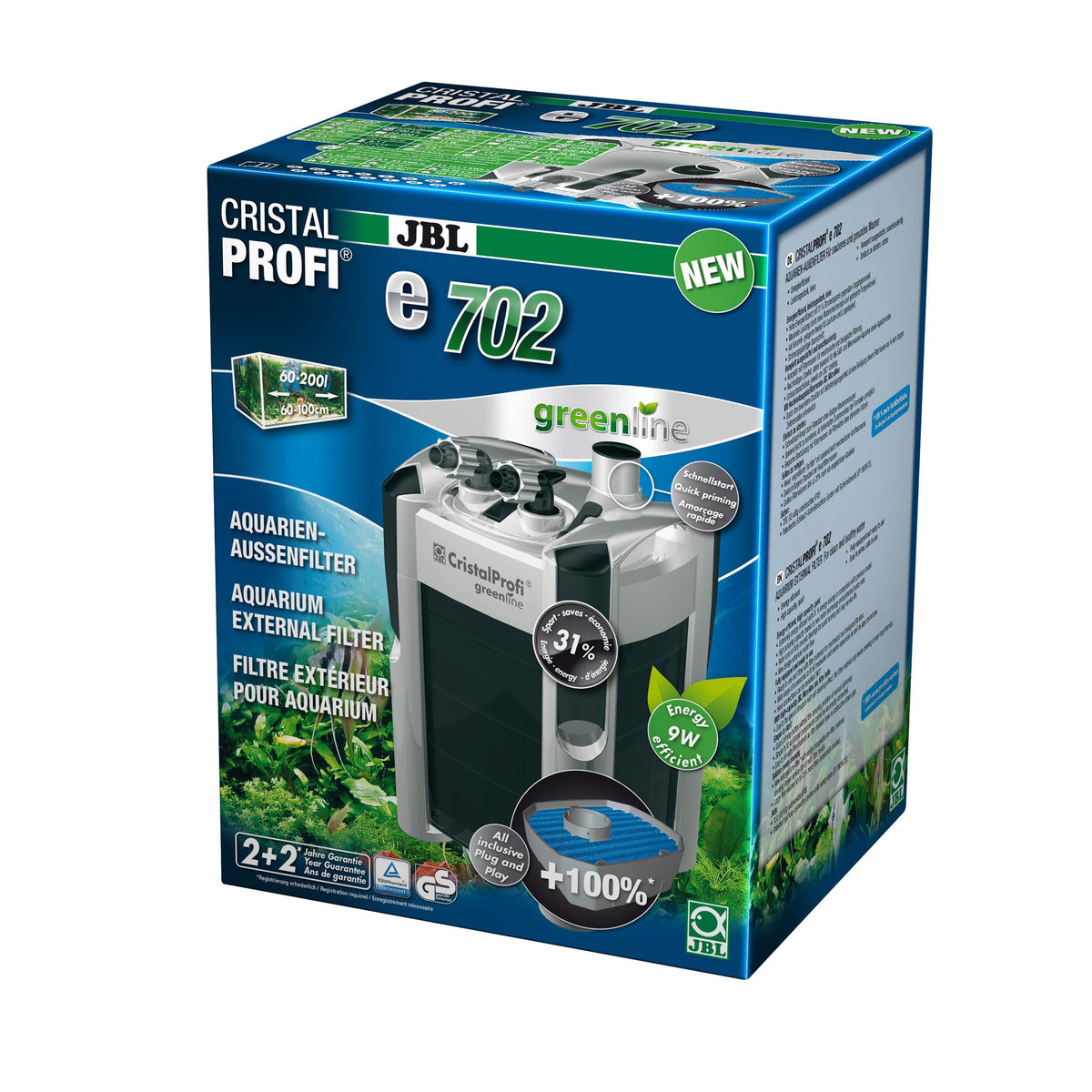 JBL CristalProfi e702 greenline external filter for aquariums - 6028100.0