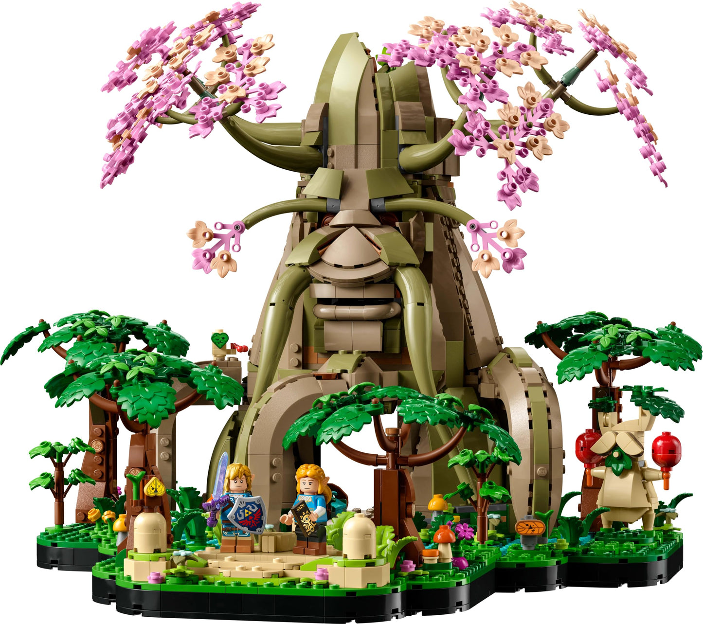 LEGO The Legend of Zelda Deku Tree 2-in-1 - collector's item to display with Princess Zelda & 3 Link minifigures - building set for adults & gift idea for video game fans - 77092