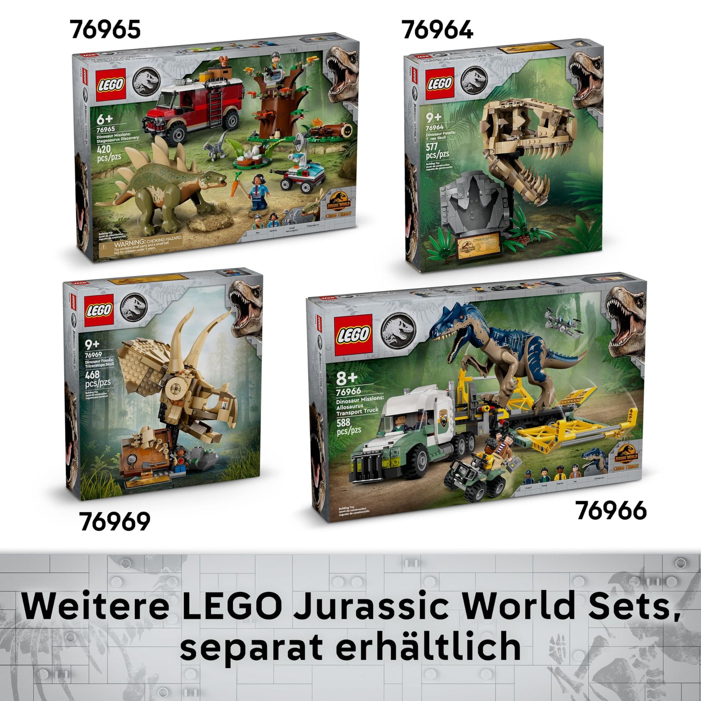 LEGO Jurassic World Little Eatie: T.Rex, building toy for boys and girls aged 7 and up, building set with dinosaur, gift for children, model with movable mouth, head and tail 76967