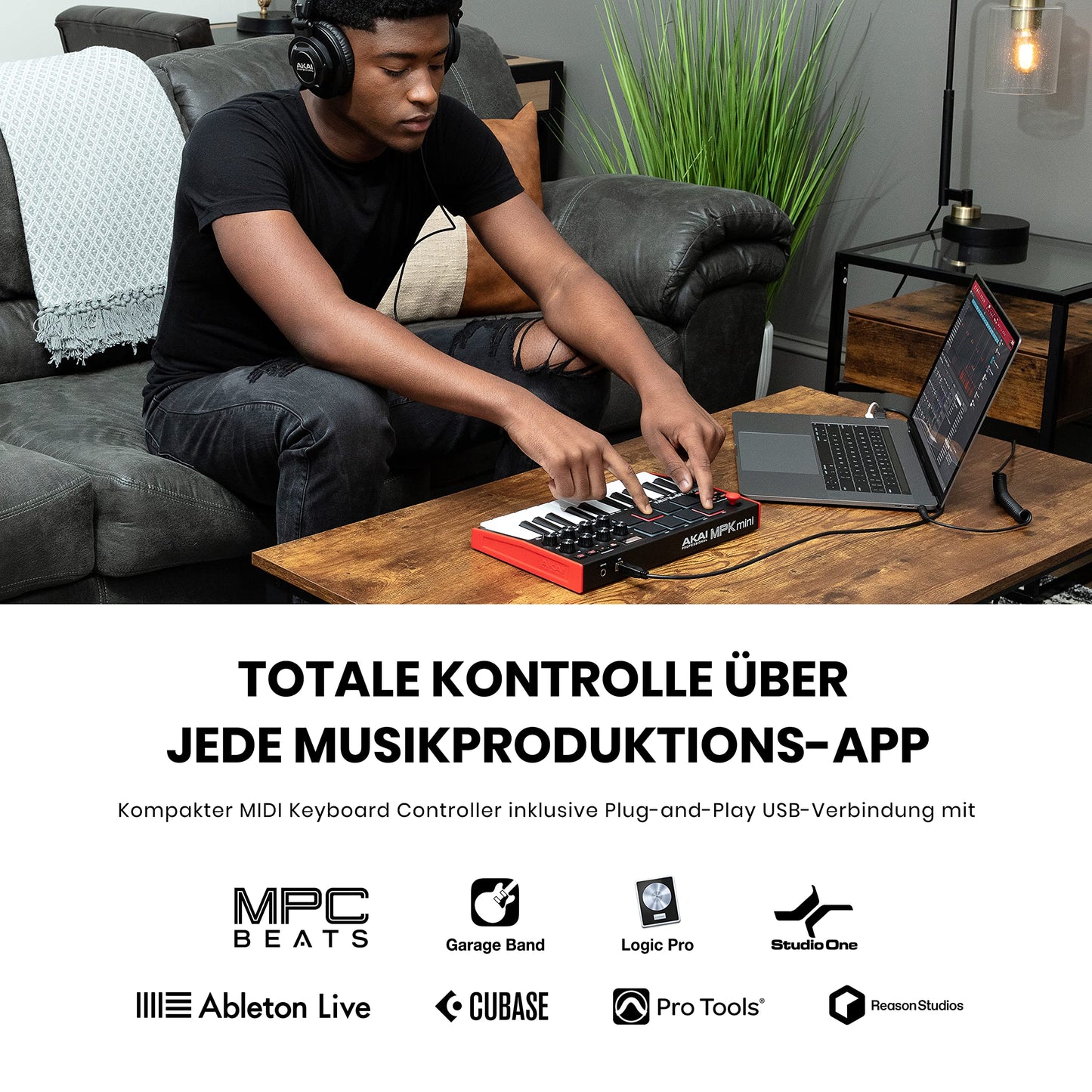 Akai MPK Mini MK3 & M-Audio HDH40 (MPKMINI3B)