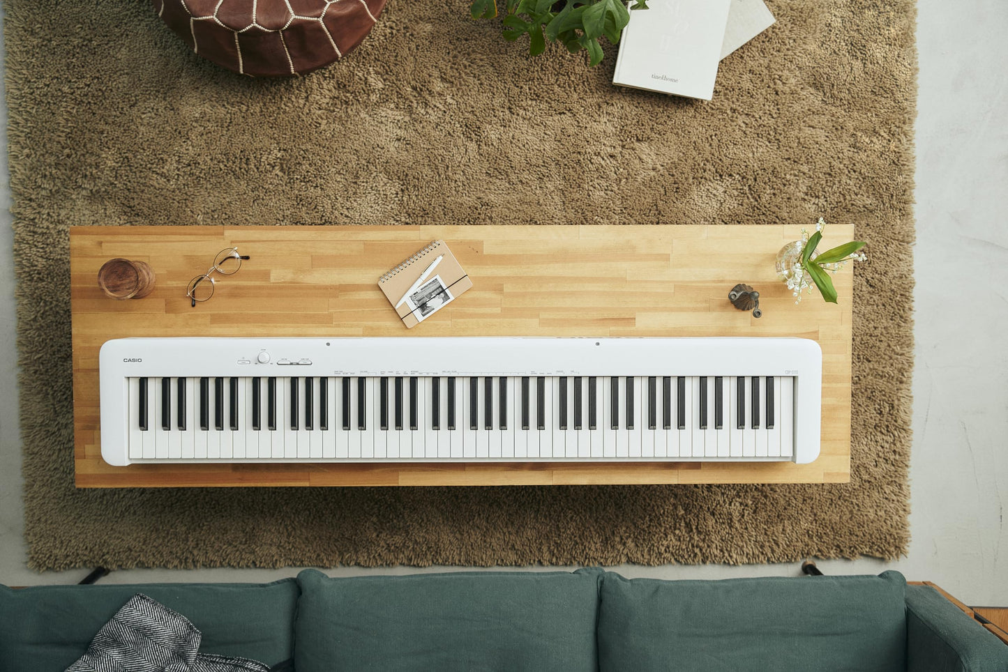 Casio CDP S110WE Digital Piano 88 Weighted Keys CDP-S110WEC5