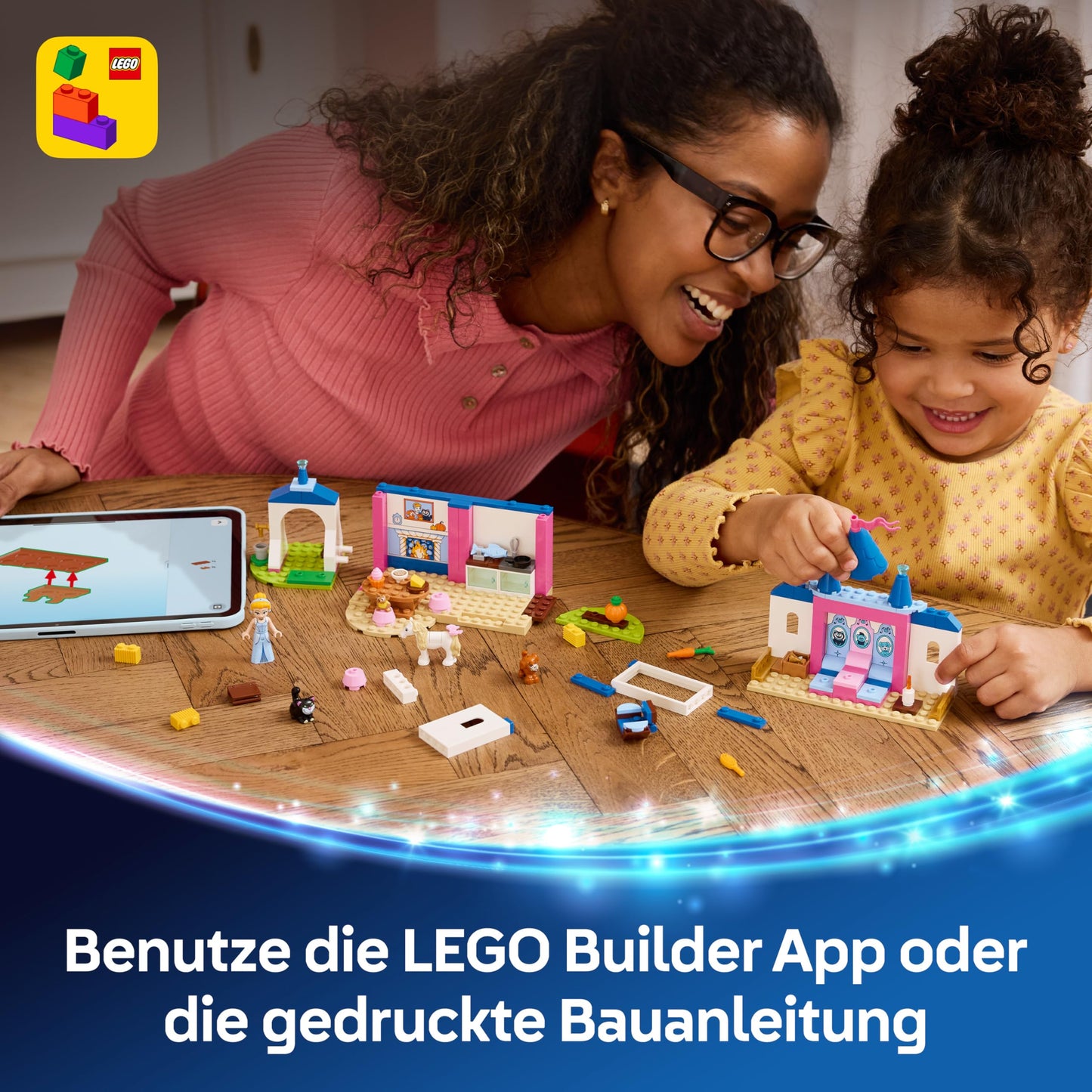LEGO ǀ Disney Princess Cinderella's Animal Palace - educational toy with mini doll and 4 animal figures - birthday gift for girls and fans aged 4 and over - 43283