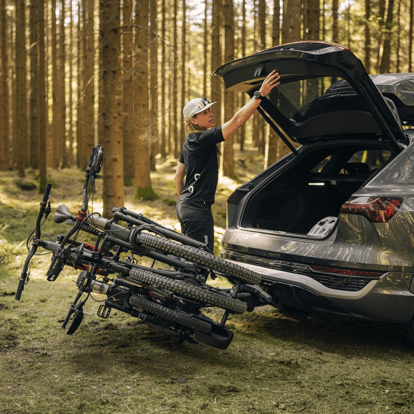 Thule Easyfold 3 Platform Towbar Bike Rack Black, 2(3) Bikes - 944100