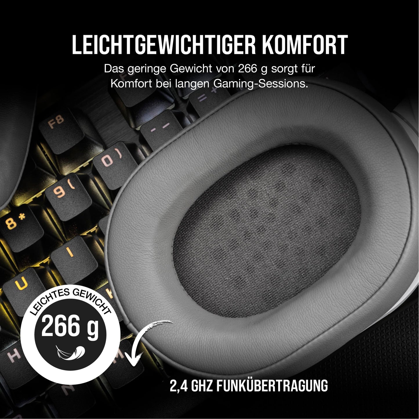 Corsair HS55 Wireless Gaming Headset - White - CA-9011281-EU