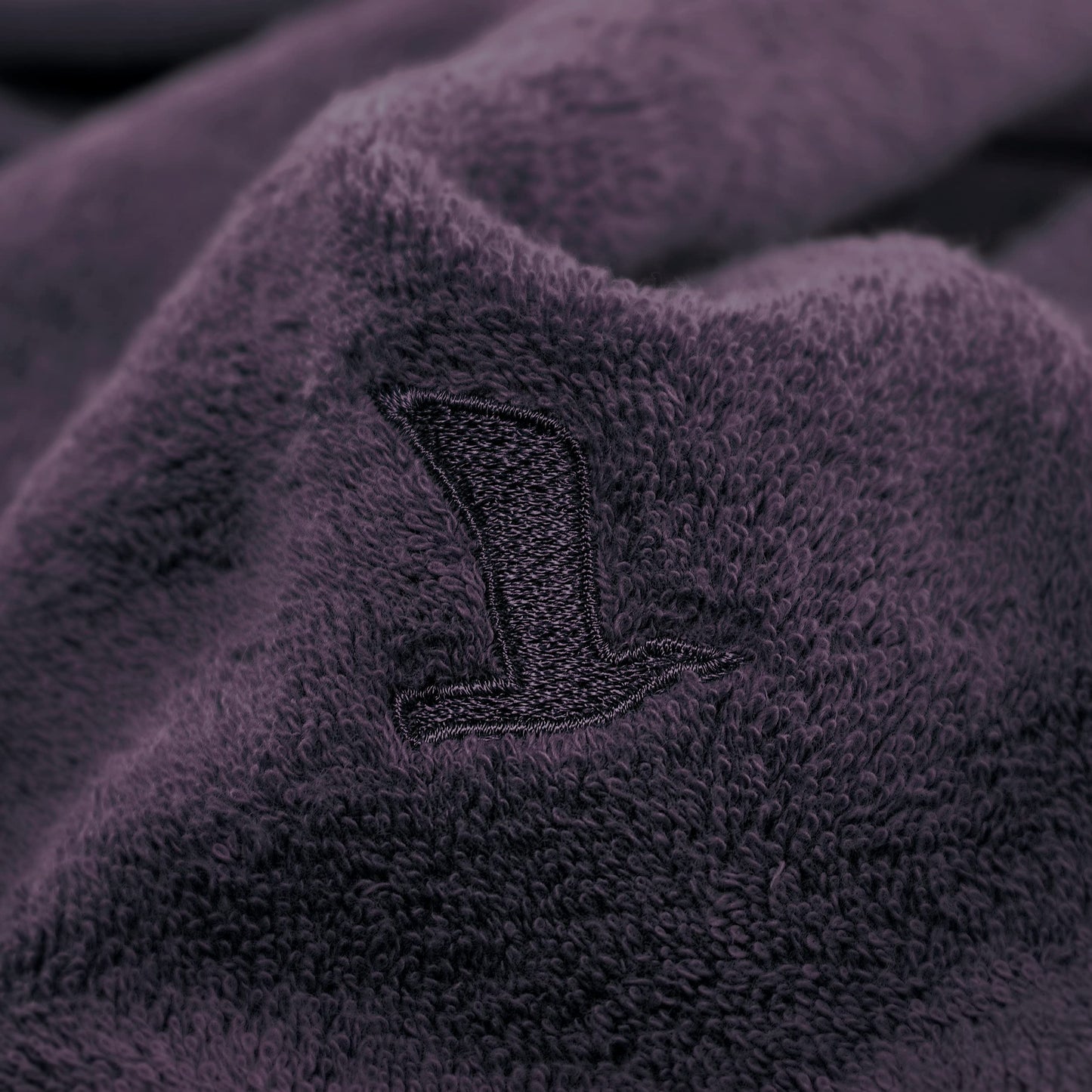 Möve Superwuschel sauna towel 80 x 200 cm made of 100% cotton, dark grey - 017258775-080200-820