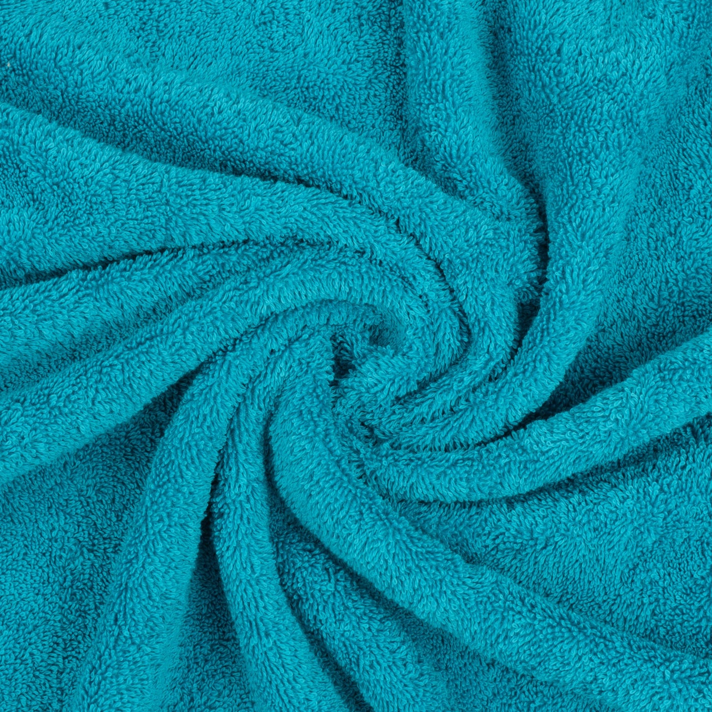 Hammetex set of 6 towels - 2 bath towels 70x140 cm & 4 hand towels 50x100 cm - 100% cotton terry - Oeko-TEX certified - soft, absorbent - with hangers, turquoise - RN66