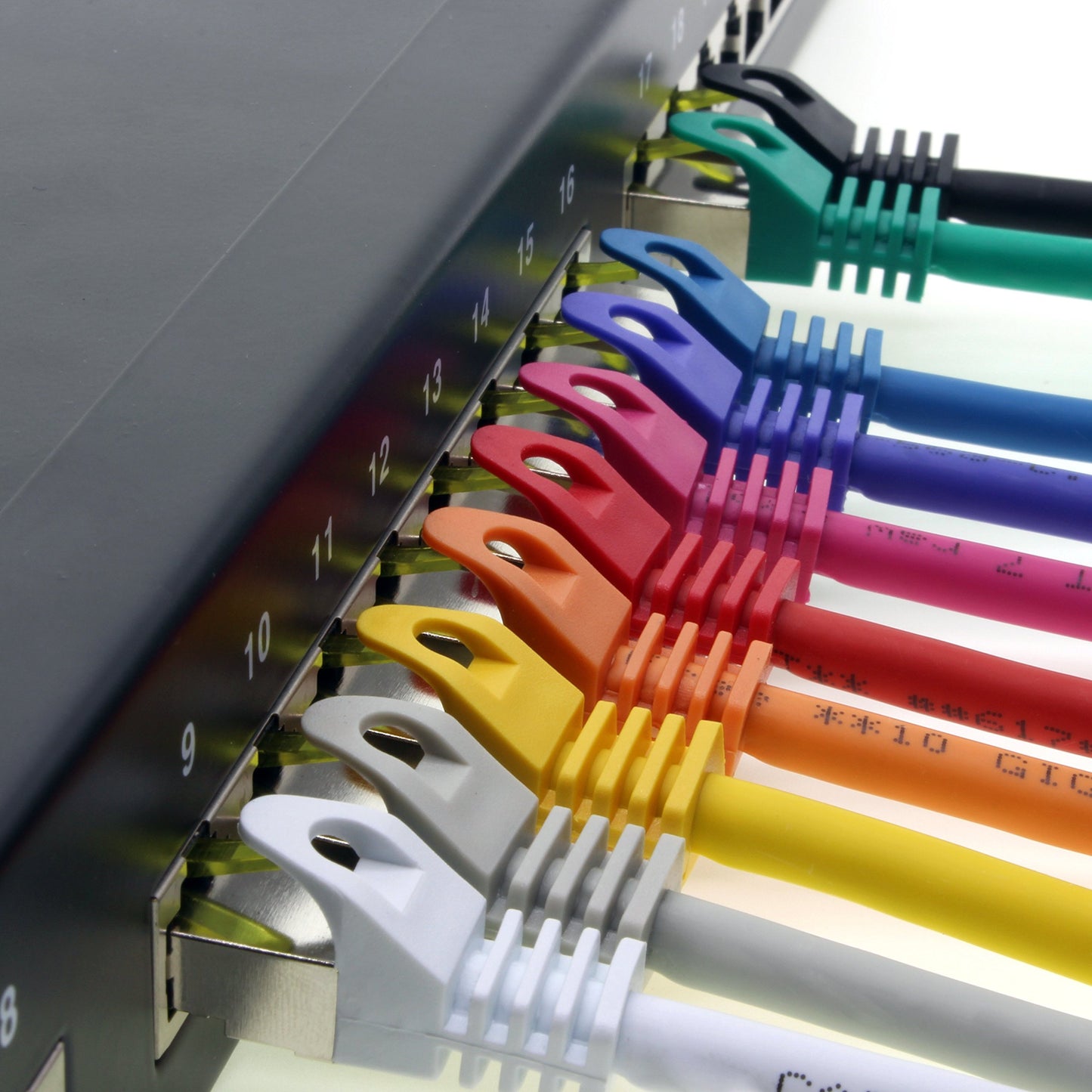 1aTTack.de Cat.7 network cable 1m purple pack of 10 Cat7 Ethernet cable network LAN cable raw cable 10 Gb s SFTP PIMF LSZH set patch cable with Rj 45 plug Cat.6a - 4251073616766
