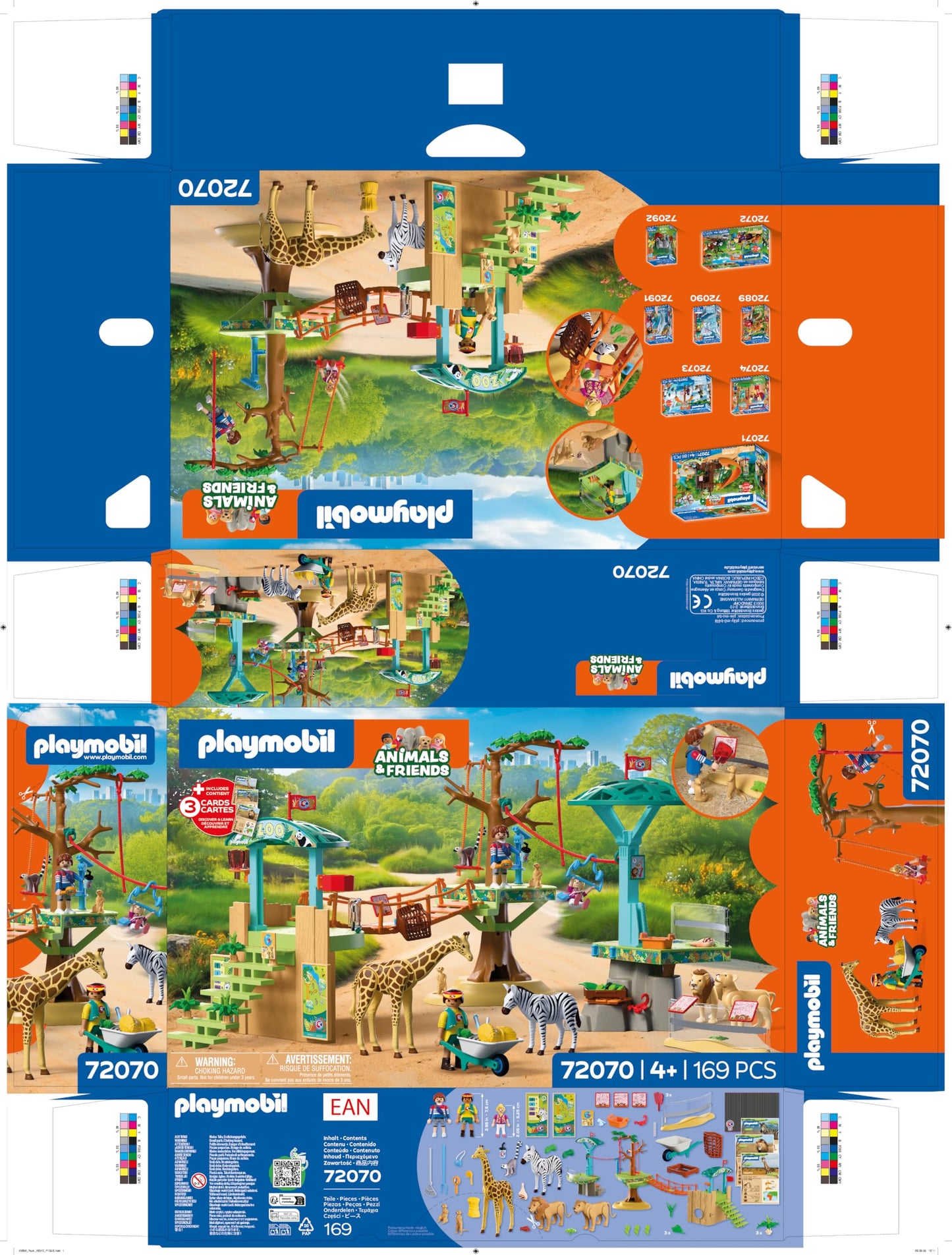 PLAYMOBIL | Animals & Friends | animal park | Zoo Wilderness Climbing Park | 3 platforms with cable car and suspension bridge | Children's toys from 4 years | 72070
