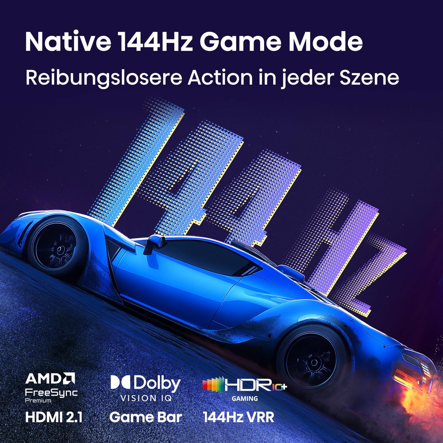 Hisense 43E7DS PRO TV 43 inch, 4K UHD QLED, Smart TV, Hi-Concerto, 144Hz Game Mode, Hi-QLED Colour, Dolby Vision.Atmos, Filmmaker Mode, Dolby Audio, DTS Virtual: X, FreeSync Premium [2026]