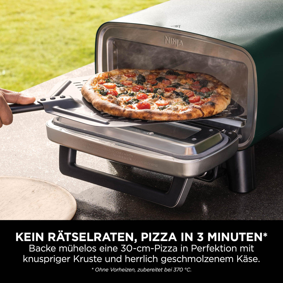 Ninja Artisan Outdoor Pizza Oven and Air Fryer, 4 Functions - MO201AMZEU