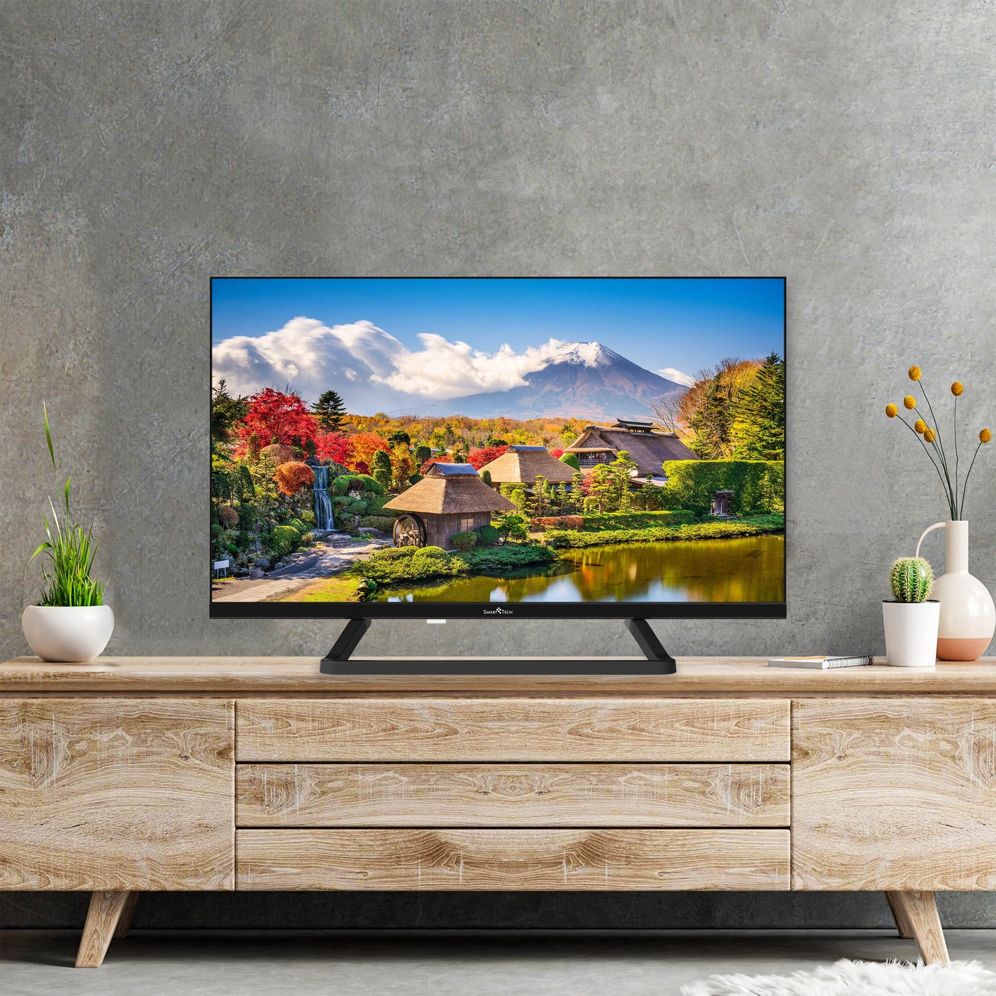 Smart Tech 24HN01V3CA 24 inch television - LED TV with HD resolution, camping TV with 12V connection, Dolby Audio and triple tuner DVB-C/-T2/-S2 (2026
