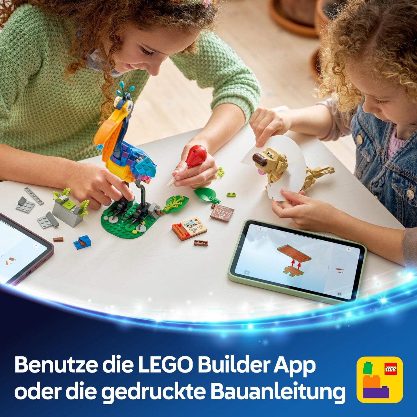 LEGO ǀ Disney and Pixar Kevin and Dug - toy golden retriever dog & exotic bird - DIY decoration for the children's room - birthday gift for girls aged 9 and up & fans of the film Above - 43290