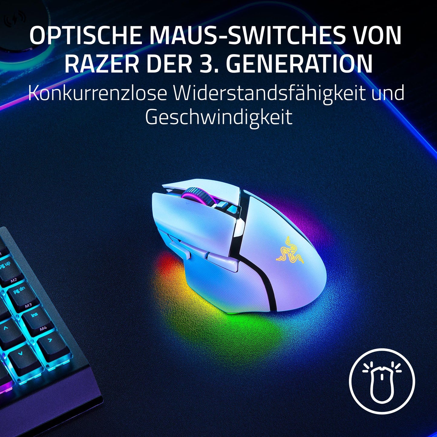Razer Basilisk V3 Pro 35K White (RZ01-05240200-R3G1)