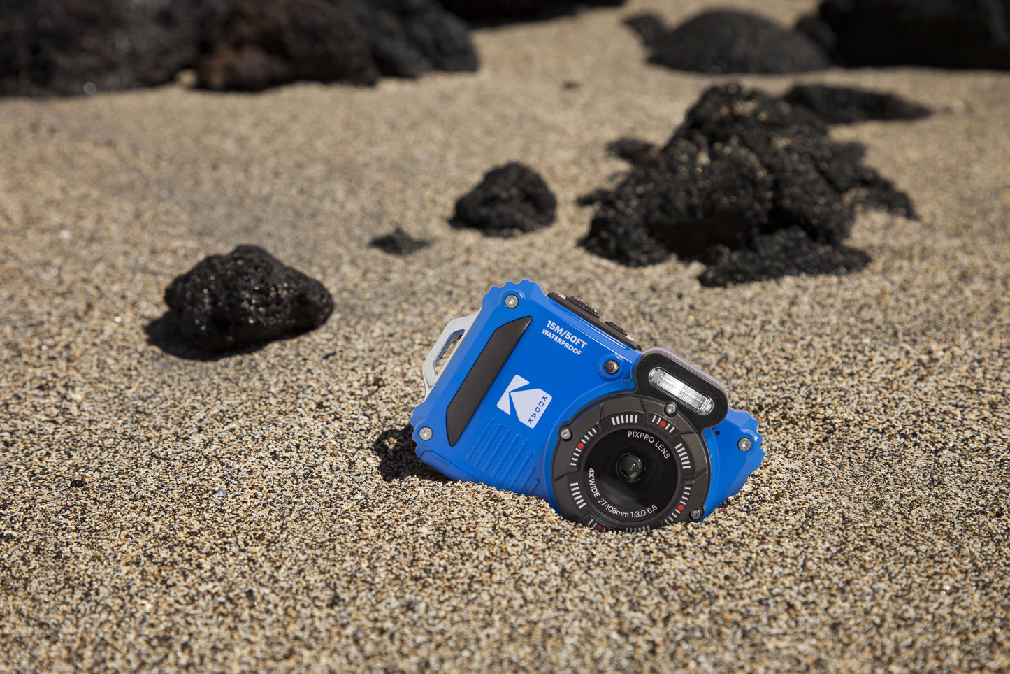 KODAK Pixpro WPZ2 - Digital camera compact 16M pixels, waterproof up to 15m, shockproof, video 720p, LCD screen 2.7 - Li-ion battery, blue - WPZ2BL