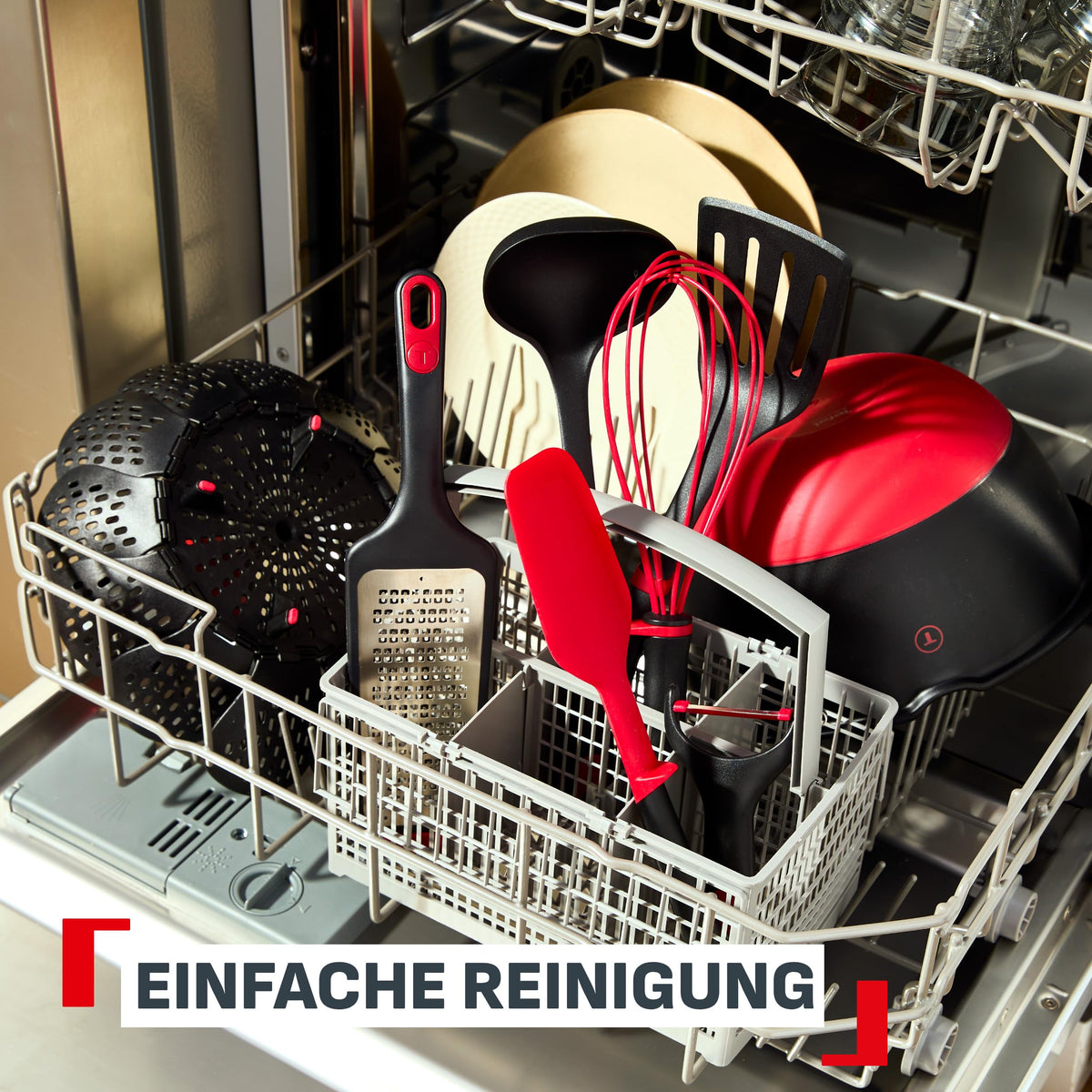 Tefal Ingenio+ 4-piece kitchen utensil set, dishwasher safe - K198S434