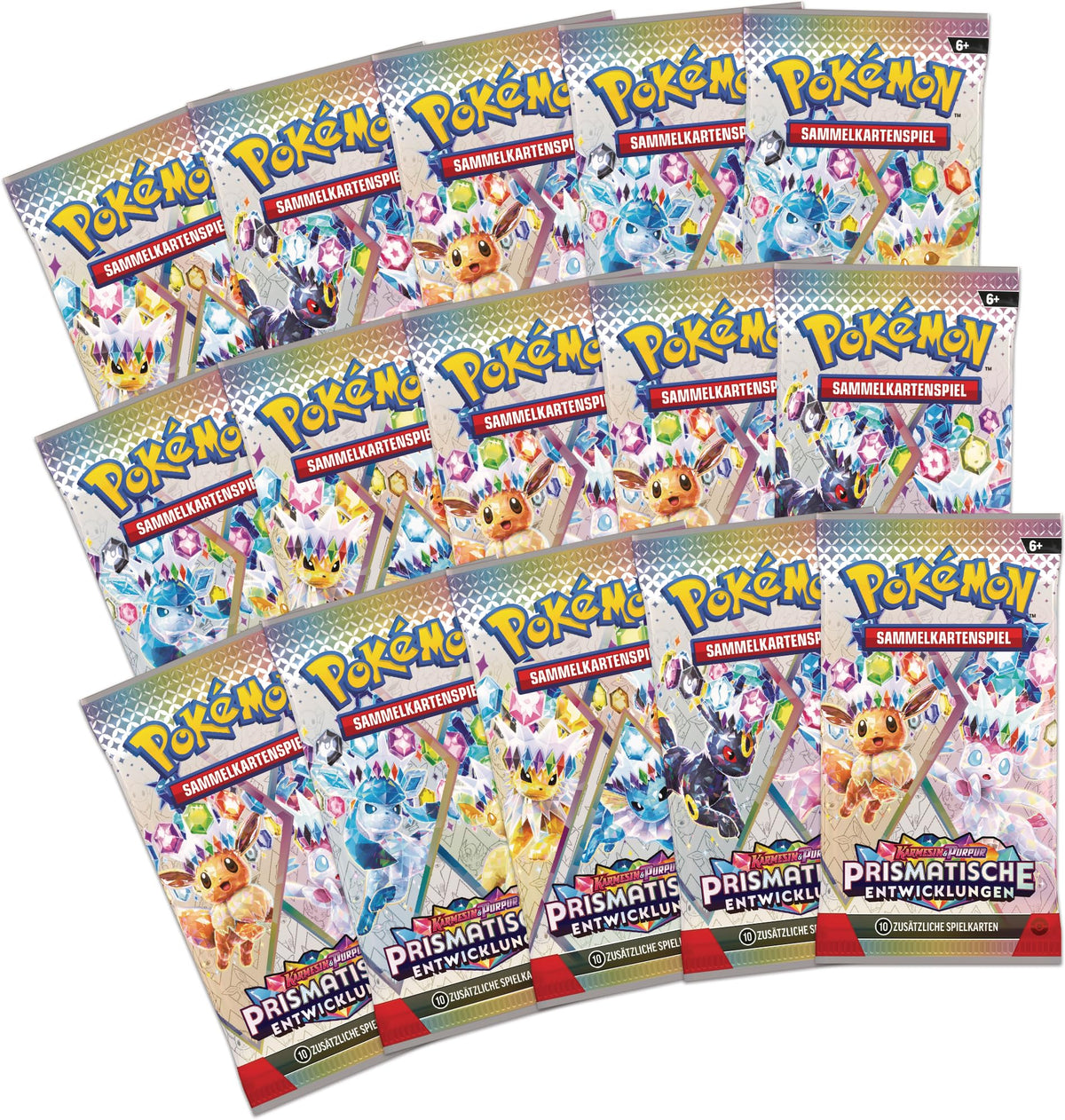 Pokémon Trading Card Game: Super Premium Collection Scarlet & Violet – Paradoxical Evolutions (1 holographic full-art promo card, 1 fluffy Eevee deck box & 15 booster packs) - Super-Premium-Kollektion