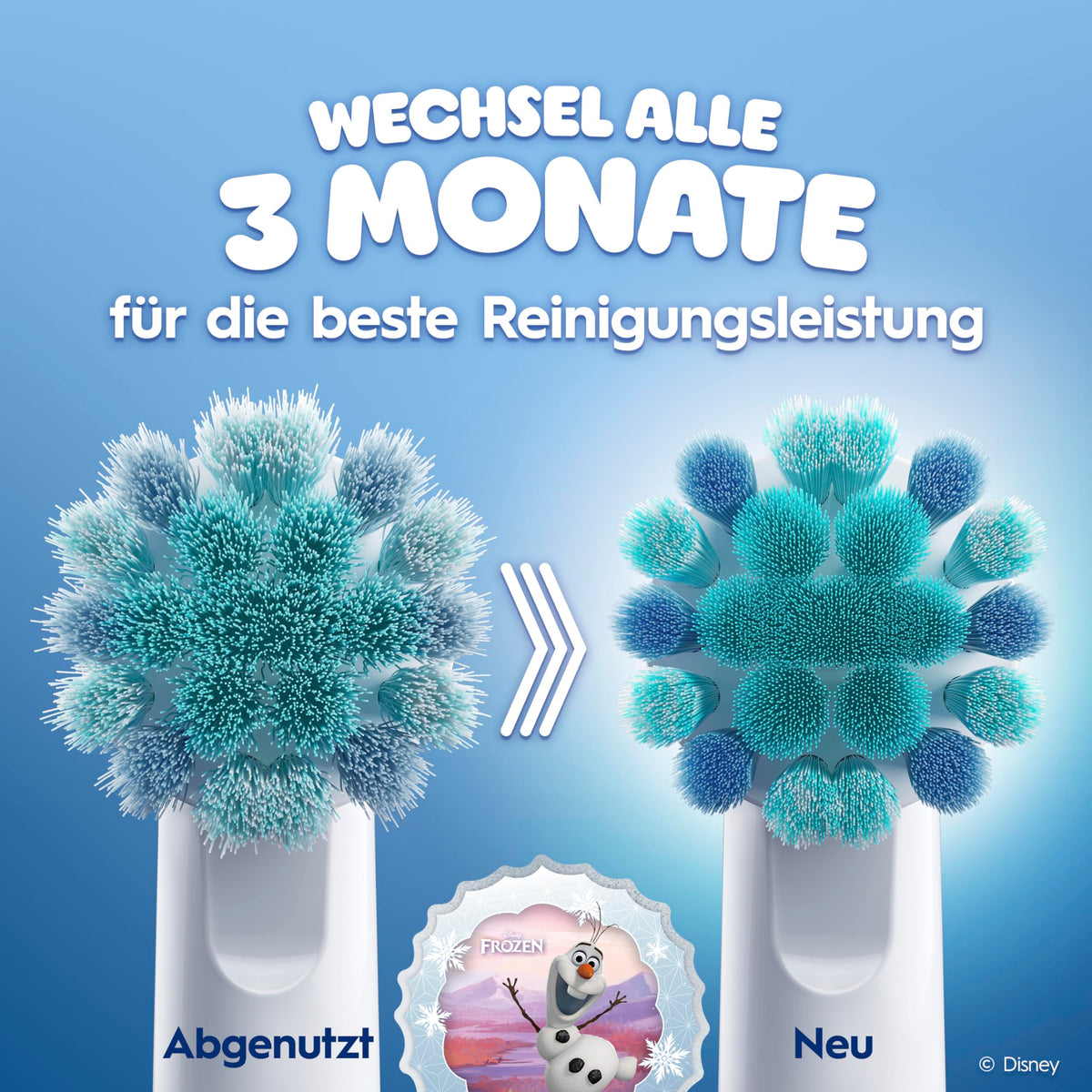 Oral-B Perii de schimb Pro Kids 3+ Disney Frozen, Alb, 12 bucăți - 4210201395263