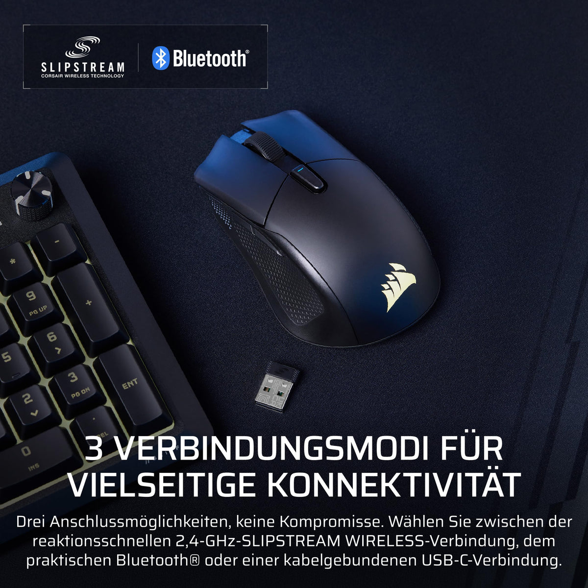 Corsair Harpoon v2 Wireless Gaming-Maus – Schwarz - CH-9311110-WW