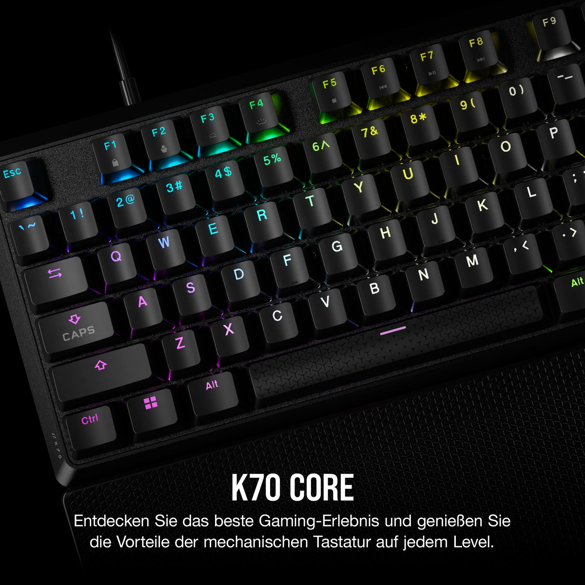 Corsair K70 CORE RGB SOCD Tastatur mecanică de gaming – Negru - CH-910981E-DE