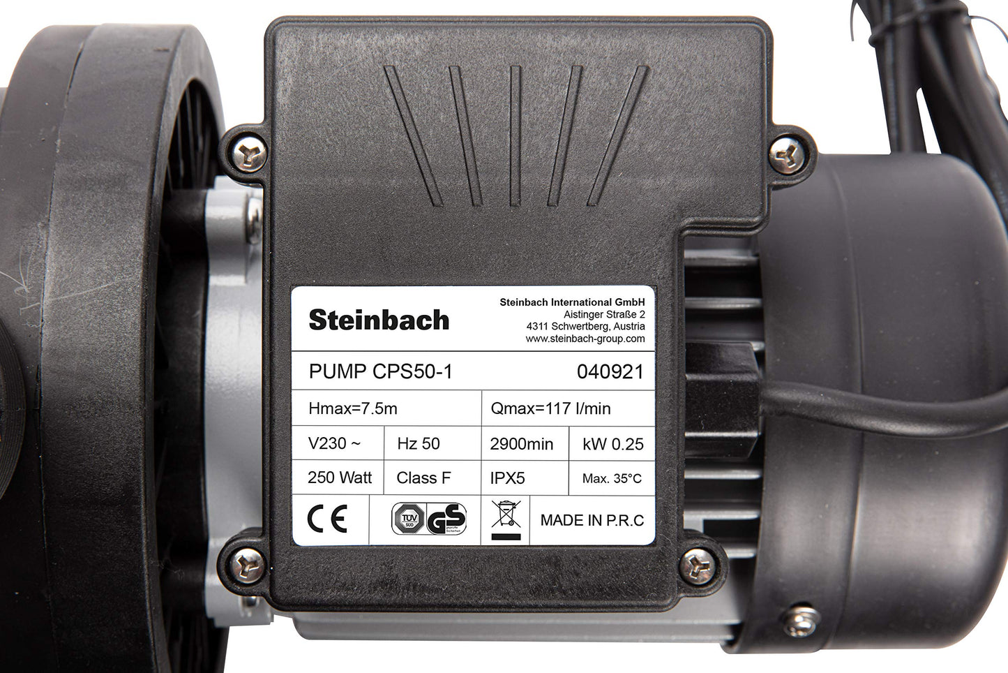 Steinbach filter pump SPS 50-1 – 040921 – High-quality filter pump made of plastic for pools with up to 22,000 l
