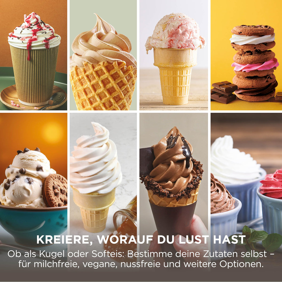 Ninja CREAMi Scoop & Swirl mașină de înghețată cu 2 recipiente, 13 funcții, pentru înghețată, înghețată moale, gelato, sorbet, milkshake-uri și multe altele, cu funcție Mix-In pentru extra ingrediente, Mokka, NC701EUBR