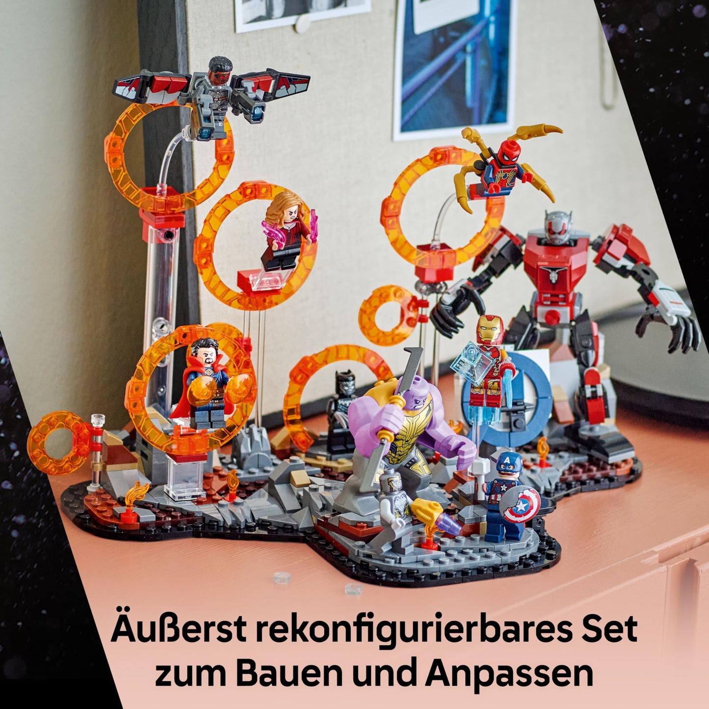 LEGO ǀ Marvel Avengers: Endgame Final Showdown - building toy with 10 minifigures including Captain America, Iron Man, Black Panther & Dr. Strange - Creative Gift for Boys and Girls 76323