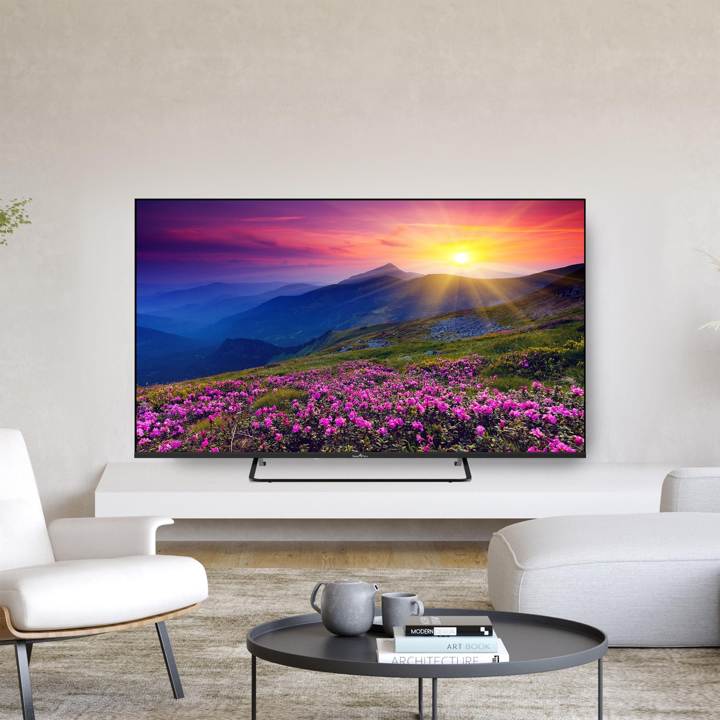 Smart Tech 50QV02K QLED TV 50 inch Smart TV VIDAA - HDR TV with 4K UHD resolution, Bluetooth and triple tuner (2026)