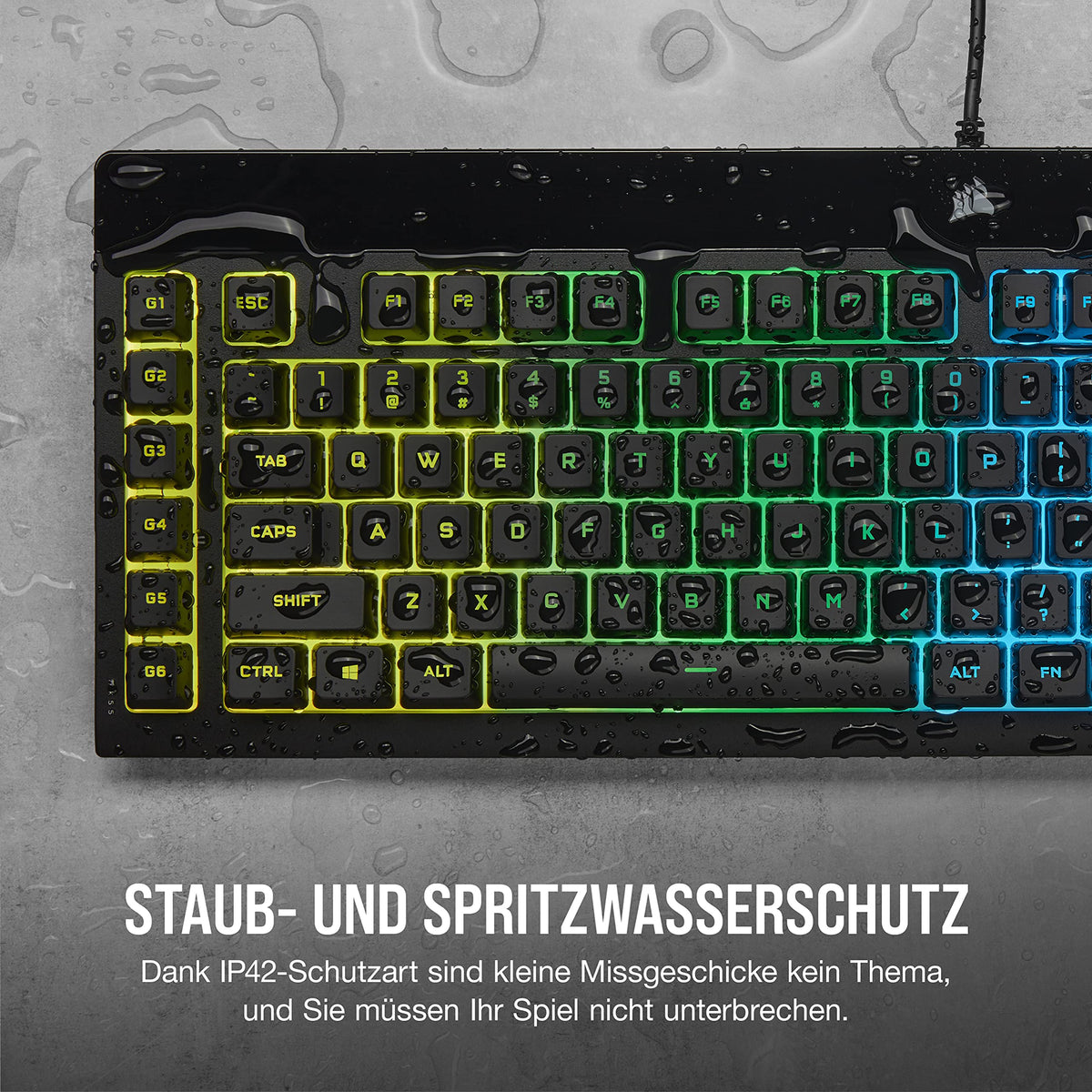 Corsair K55 RGB PRO wired gaming keyboard, black - CH-9226765-DE