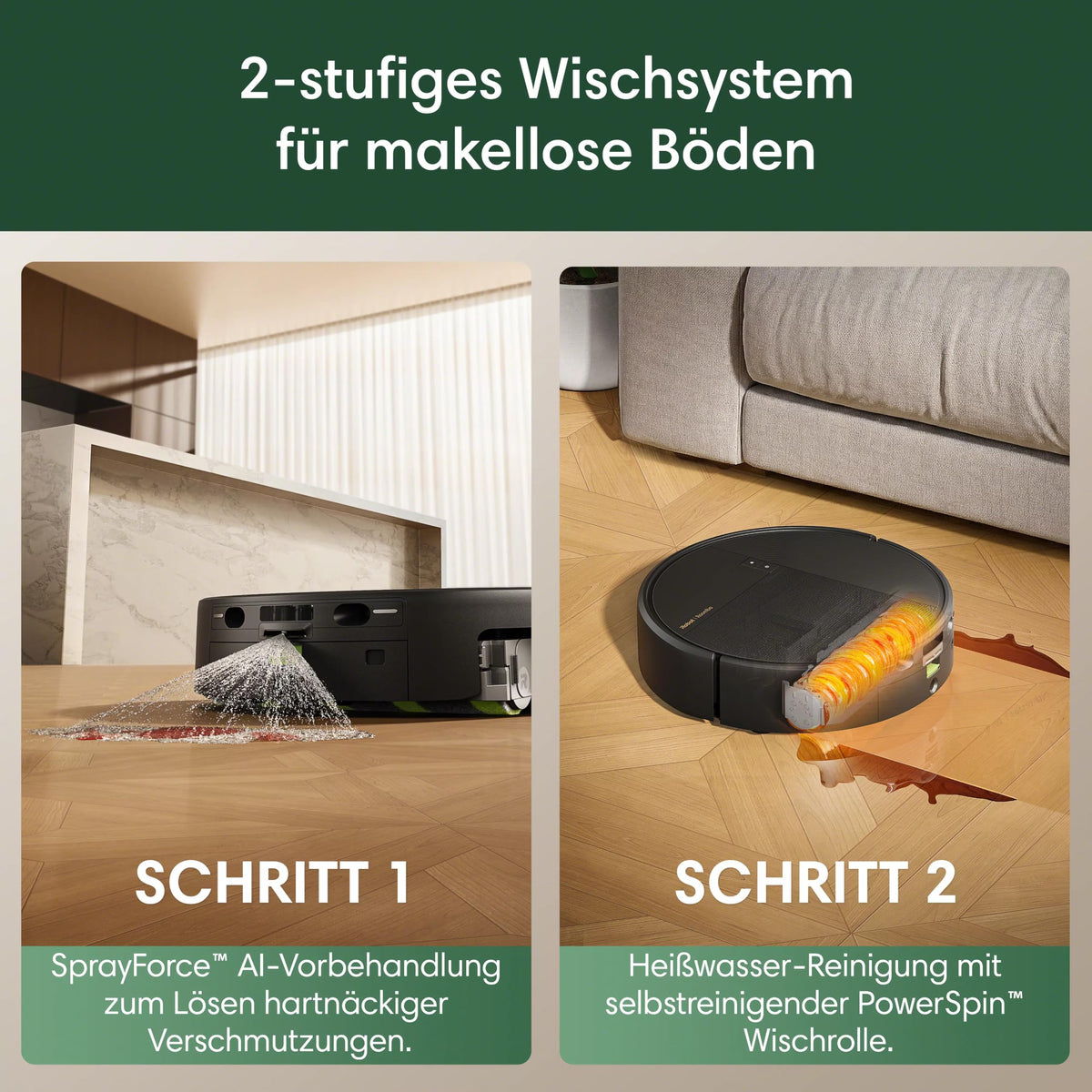 iRobot Roomba 676 Vacuum Robot, Laser+AI, 30,000 Pa, 80 °C Mop Wash - V186040