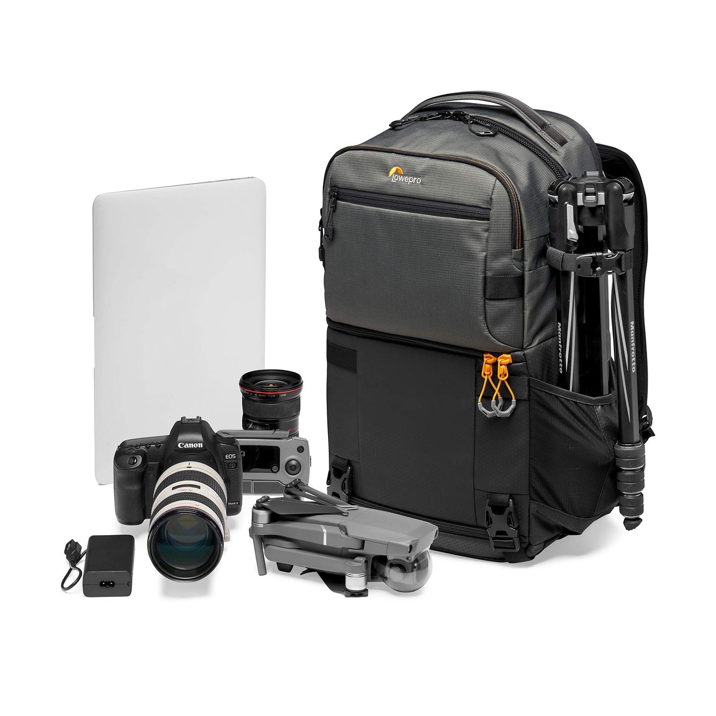 Lowepro Fastpack PRO BP 250 AW III camera backpack - camera bag/photo backpack for mirrorless and DSLR cameras such as Nikon D850, 300D, with access via QuickDoor, compartment for 15-inch laptop, ripstop - LP37331-PWW