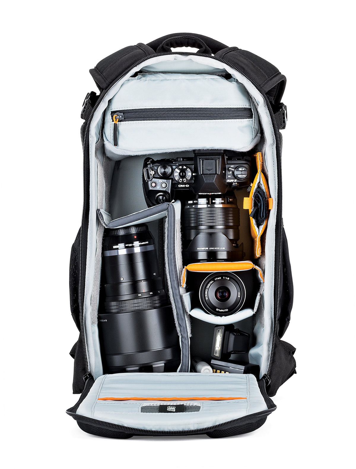 Lowepro Flipside 200 AW II rucsac pentru cameră, potrivit pentru camere mirrorless, drone compacte, DSLR cu obiectiv, obiective suplimentare, negru, LP37125-PWW