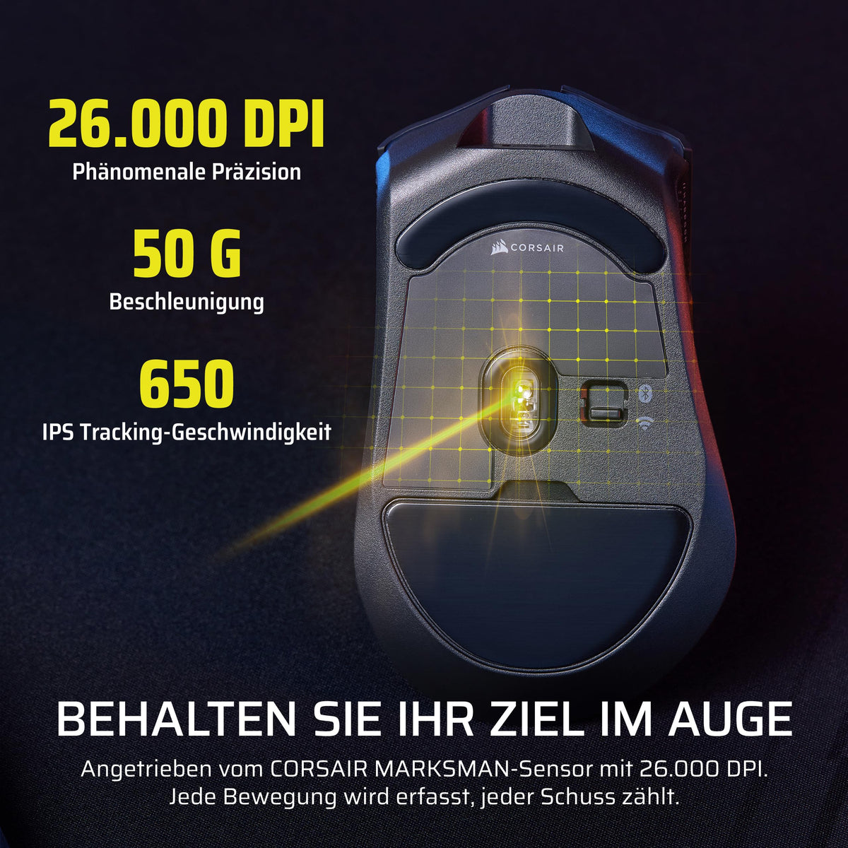 Corsair Harpoon v2 Wireless Gaming-Maus – Schwarz - CH-9311110-WW