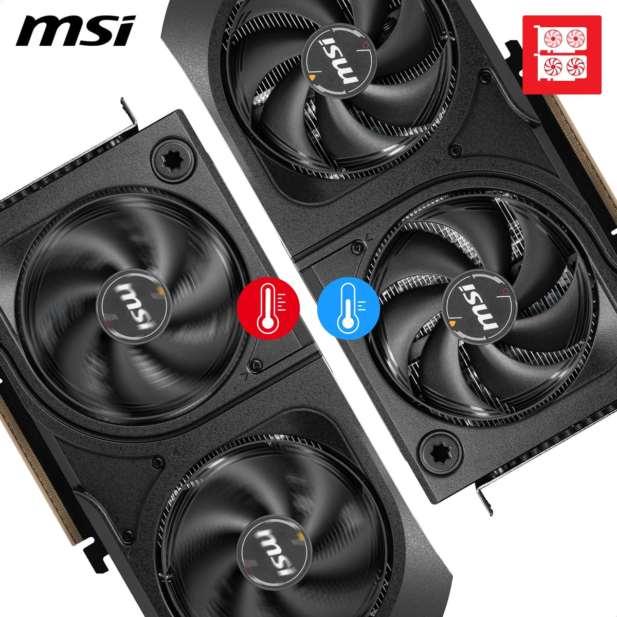 MSI GeForce RTX 5060 Ti 8G Shadow 2X OC Plus - 8GB GDDR7 (28Gbps/128-bit), PCIe 5, Boost: 2602 MHz, HDMI 2.1b, DisplayPort 2.1b - V536-003R