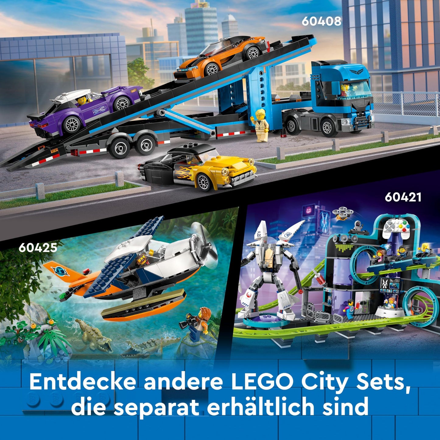 LEGO City Jungle Explorer Seaplane Toy for Kids Jungle Toy with Minifigures Explorer Toy for Girls and Boys Ages 6 and Up 60425