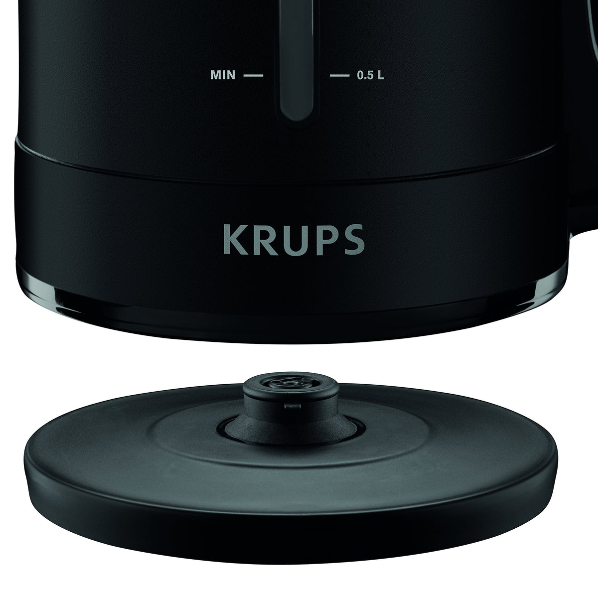 Krups BW2448 Fierbător de apă Pro Aroma | Capacitate de 1,6 L | 2.400 W | Comutator de pornire/oprire iluminat | Filtru anti-calcar | Negru